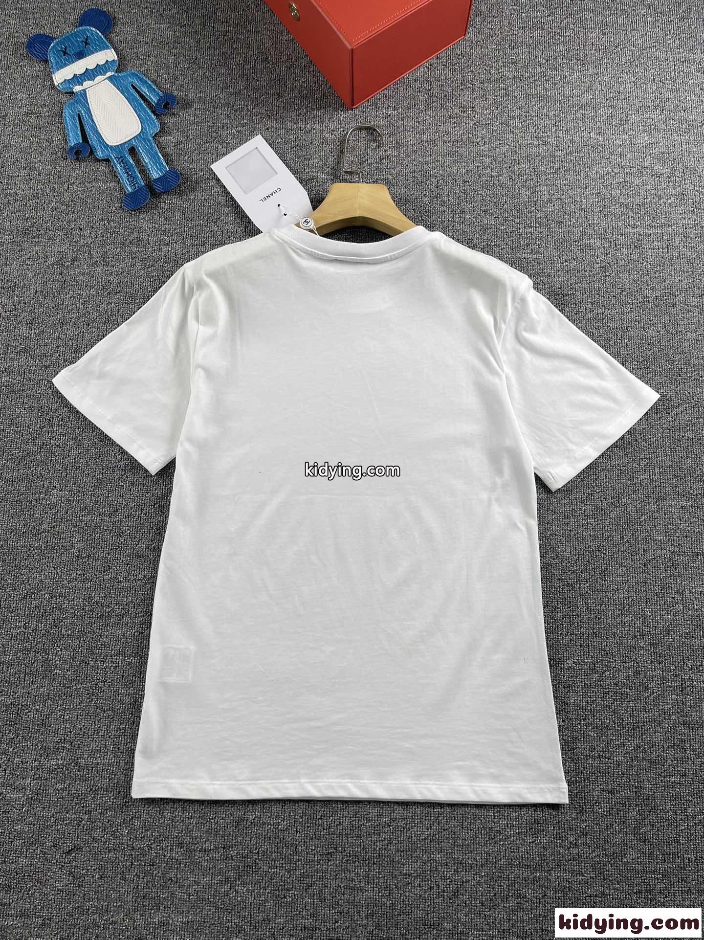 可愛い カジュアル ゆったり コットン 着心地いい 着痩せ シャネル Tシャツ レディース コピー 人気 新作-3