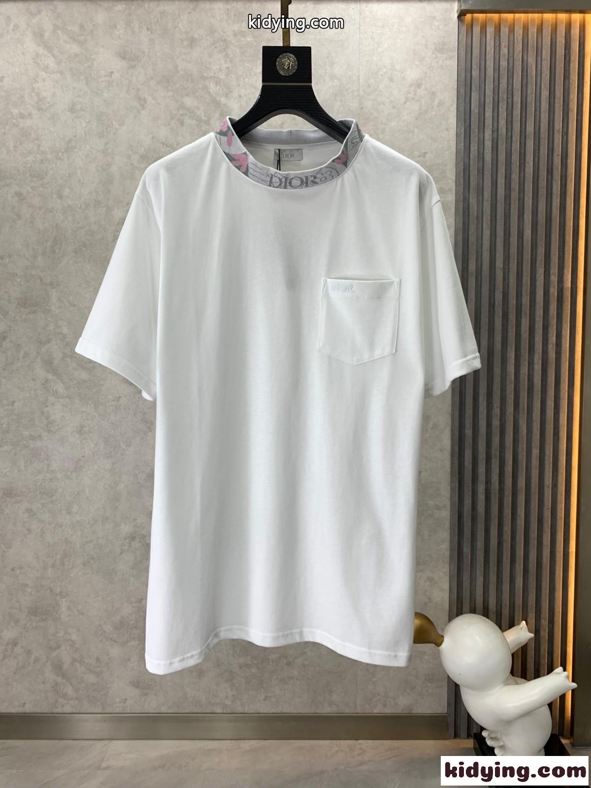 お洒落 定番 カジュアル コットン 半袖Tシャツ クリスチャン・ディオール Tシャツ コピー メンズ-0