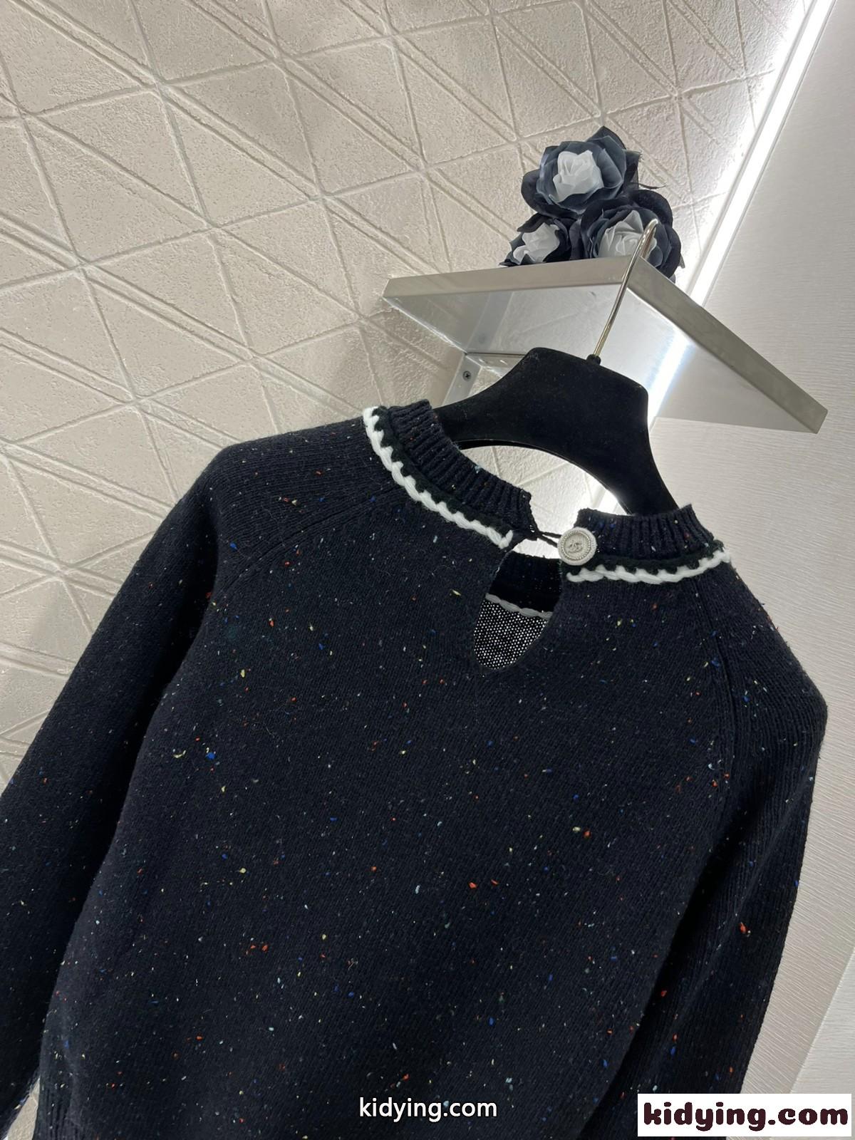 シャネル セーター コピー 可愛い エレガント カシミヤ プルオーバー クルーネック-3