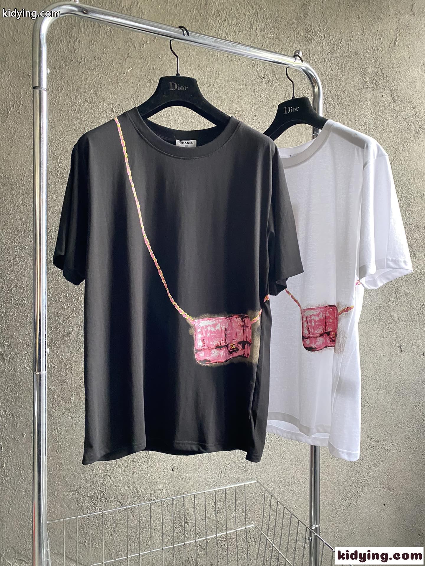春夏 新作 人気 着心地いい クルーネック プリント シャネル tシャツ コピー 半袖 カジュアル お洒落 可愛い-0