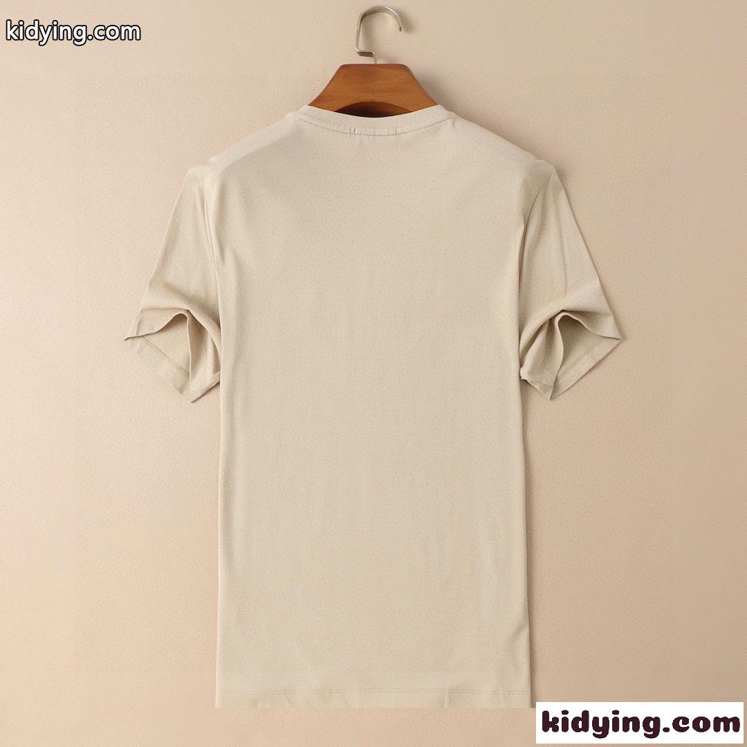 春夏 定番 合わせやすい エルメス 半袖tシャツ コピー ロゴ 快適 カジュアル おしゃれ トップス-4