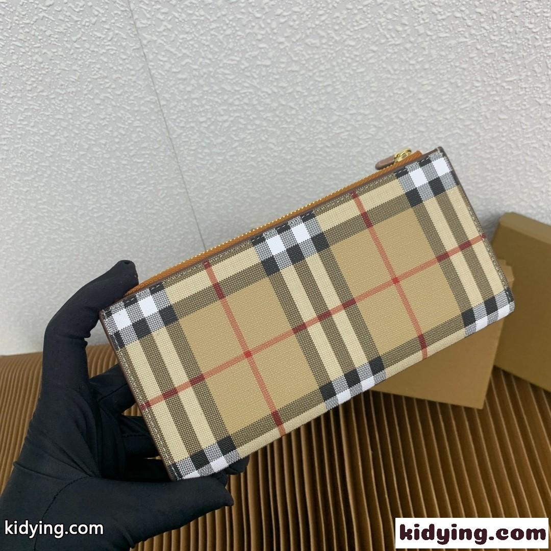 ラージ チェック バイフォールドウォレット バーバリー 財布 コピー ブラウン-1