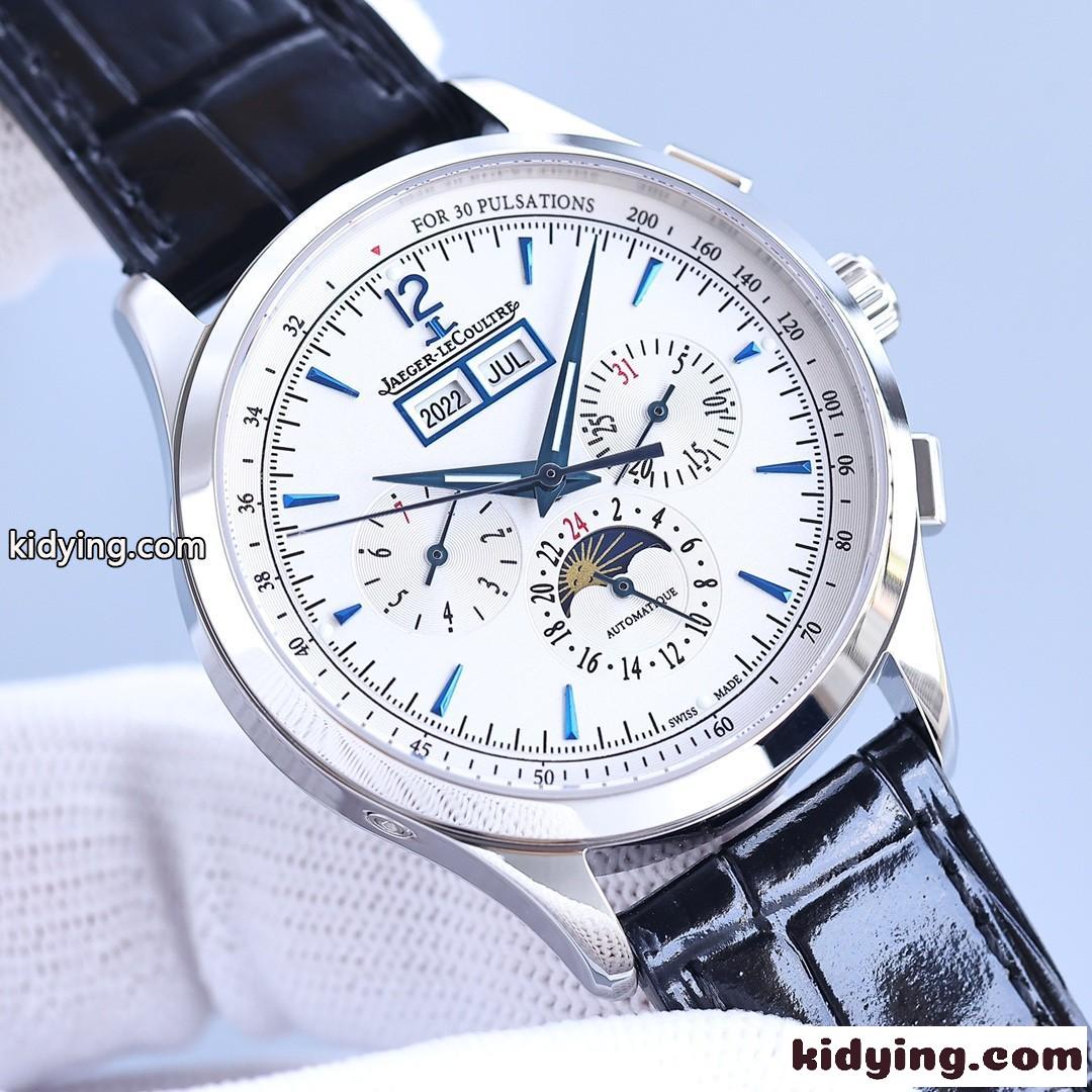ジャガー・ルクルト 時計 コピーメンズ 腕時計 40MM おしゃれ 人気 革ベルト-0