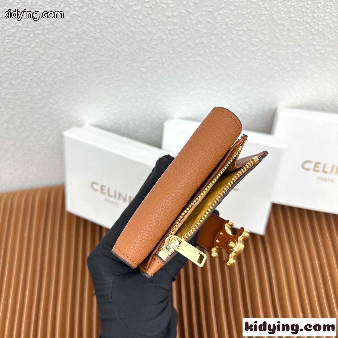 ファインウォレット CELINE ヴィクトワール セリーヌ 財布 コピー ブラウン-4