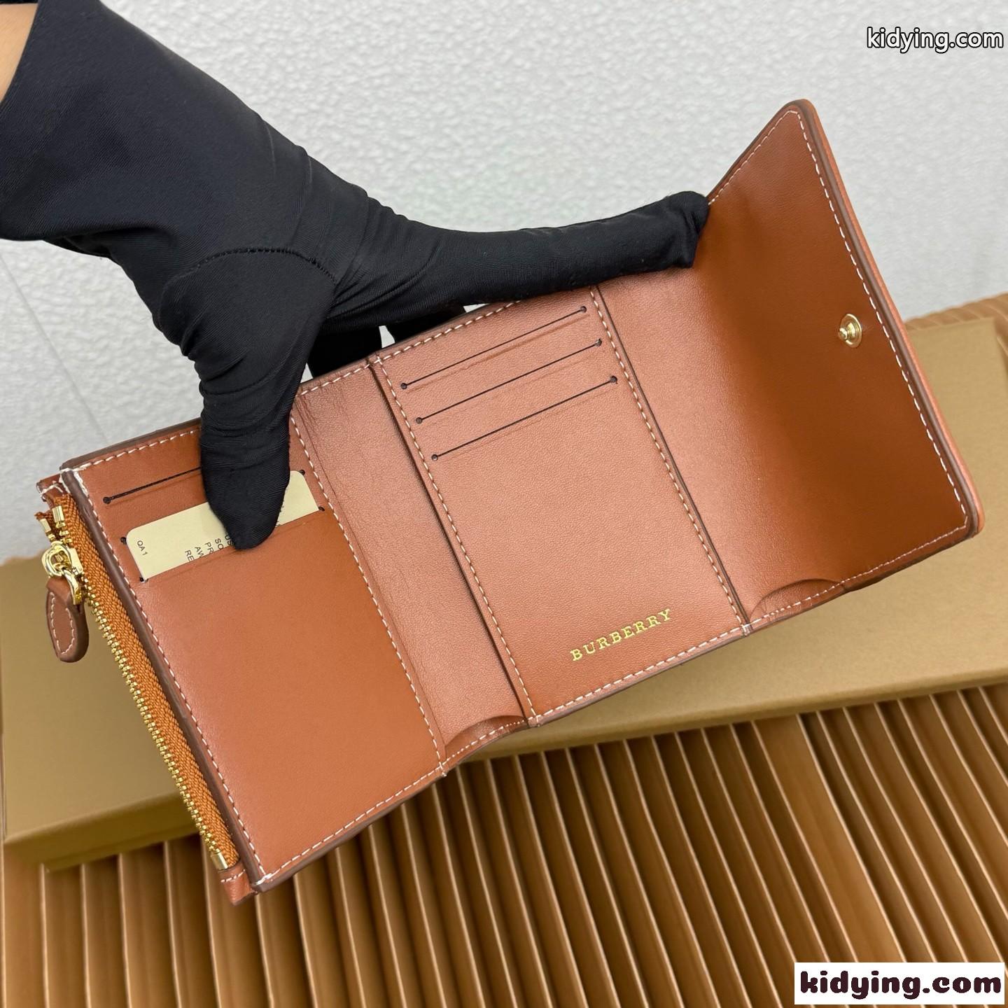 スモール チェック フォールディングウォレット バーバリー 財布 コピー コンパクト-4