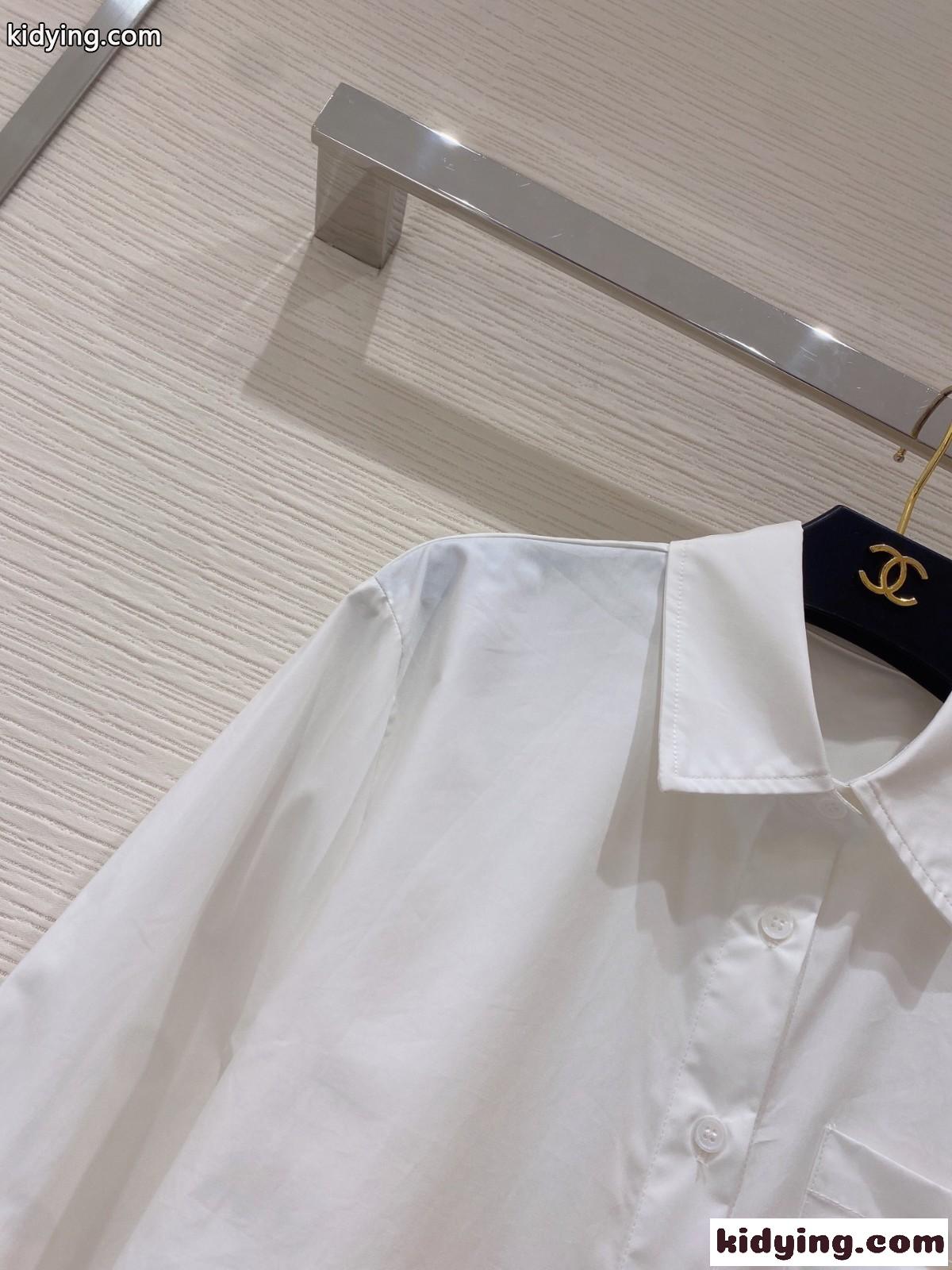 シンプル カジュアル おしゃれ ミュウミュウ シャツ コピー 定番 合わせやすい レディース 長袖 快適 人気 ホワイト-2