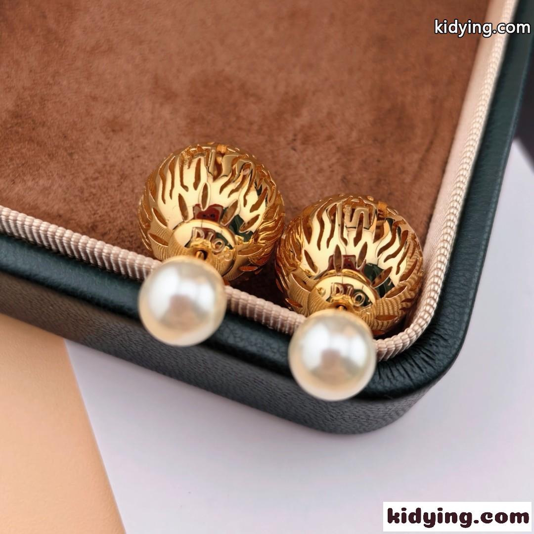 クリスチャン・ディオール イヤリング スーパーコピー Dior Tribales ピアス メタル &パール-2