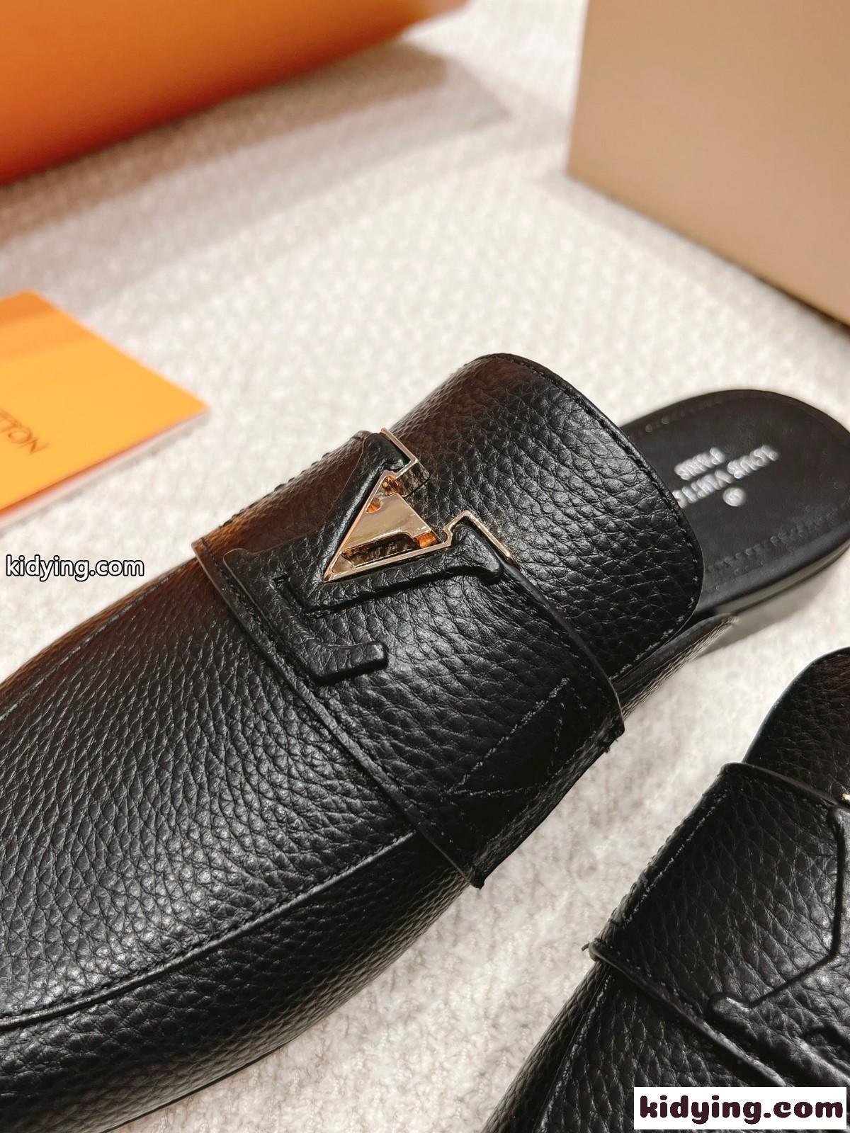 LV カプリ オープン モカシン ルイヴィトン サンダル スーパーコピー ブラック-3