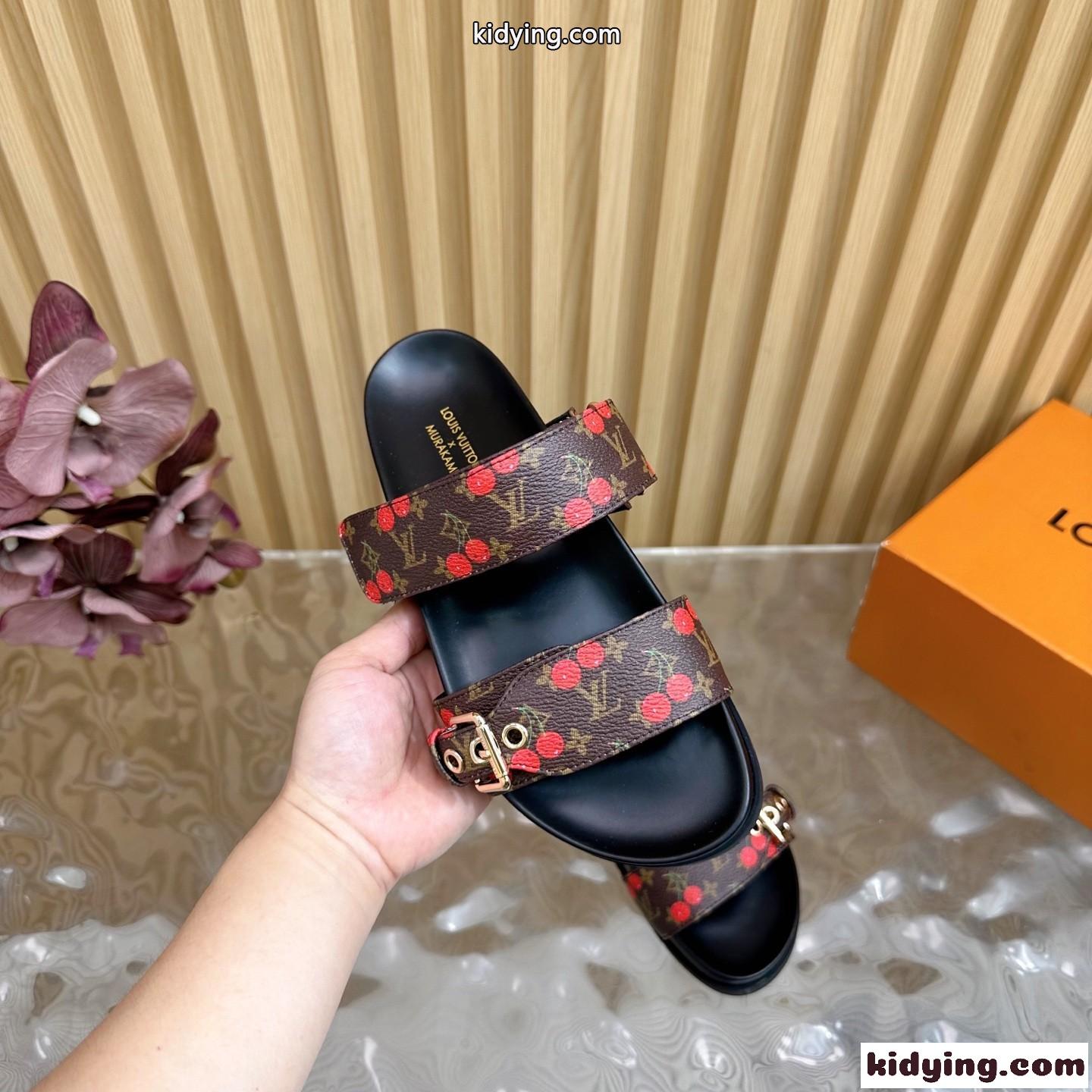 LV × TM ボンディア ミュール ルイ・ヴィトン サンダル スーパーコピー ブラウン-4