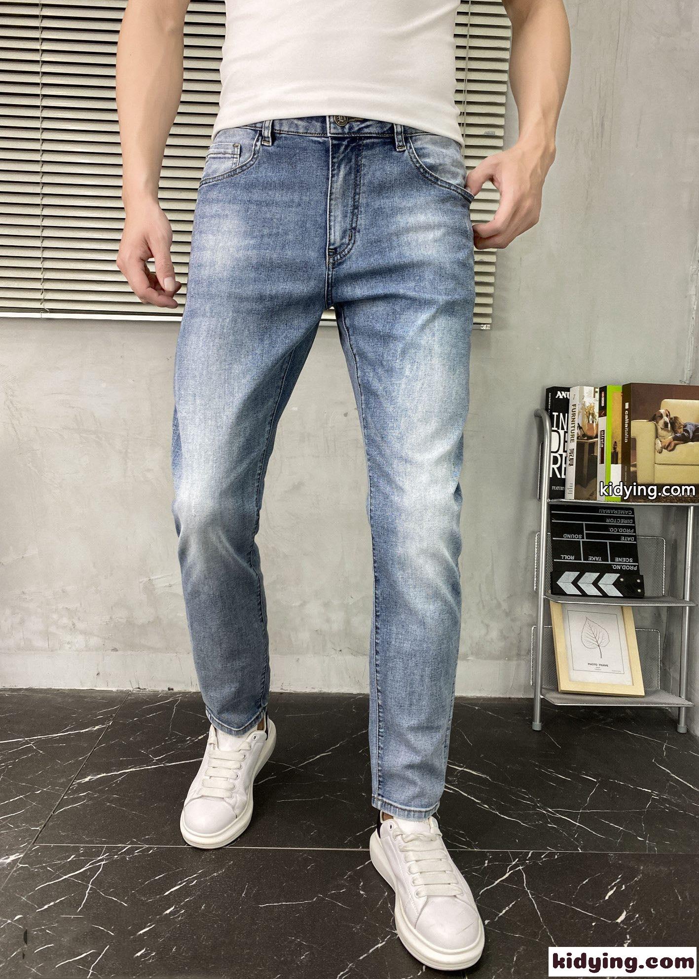 定番 おしゃれ ズボン デニムパンツ ストレート クロムハーツ ジーンズ コピー メンズ カジュアル ストレッチ-0