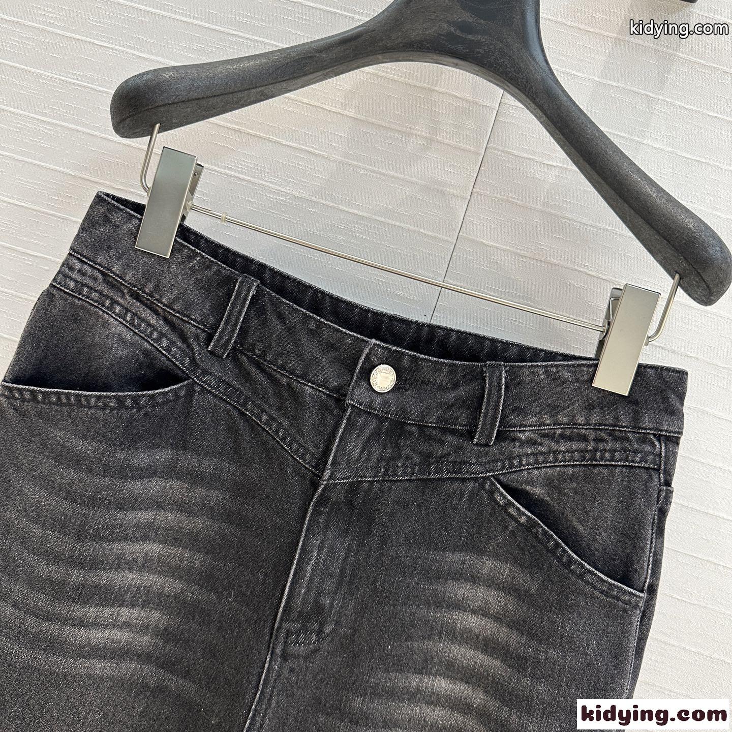 定番 合わせやすい デニムパンツ アレキサンダーワング ジーンズ コピー ブラック-1