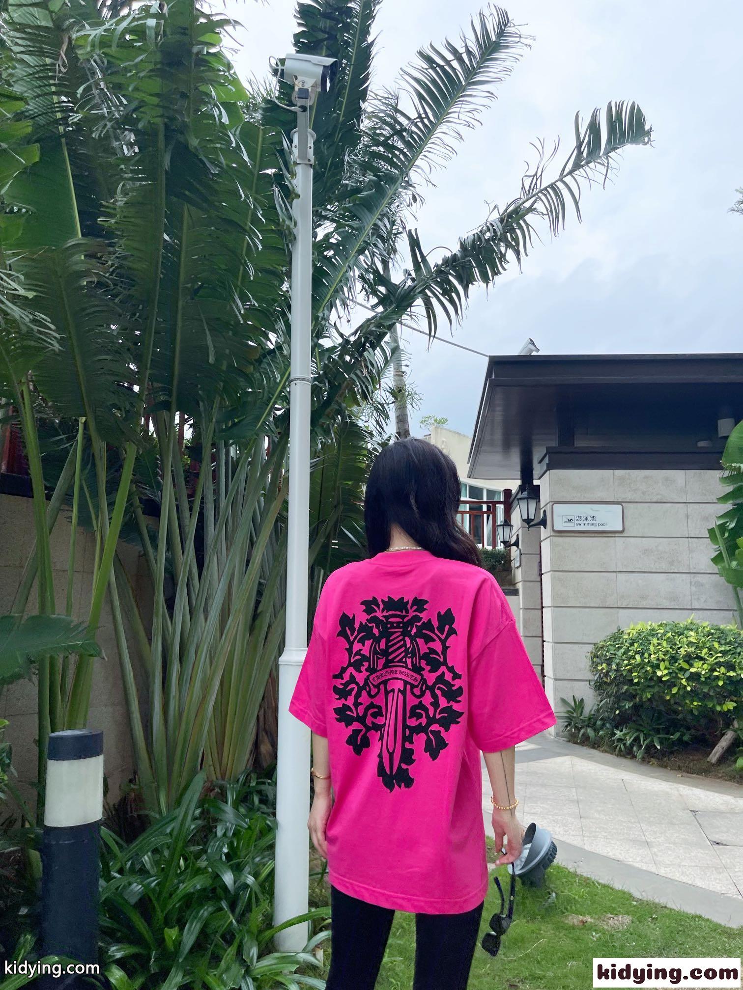 定番 人気 ビッグシルエット 体型カバー 3色あり ロゴ プリント クロムハーツ tシャツ コピー 春夏 トップス-6