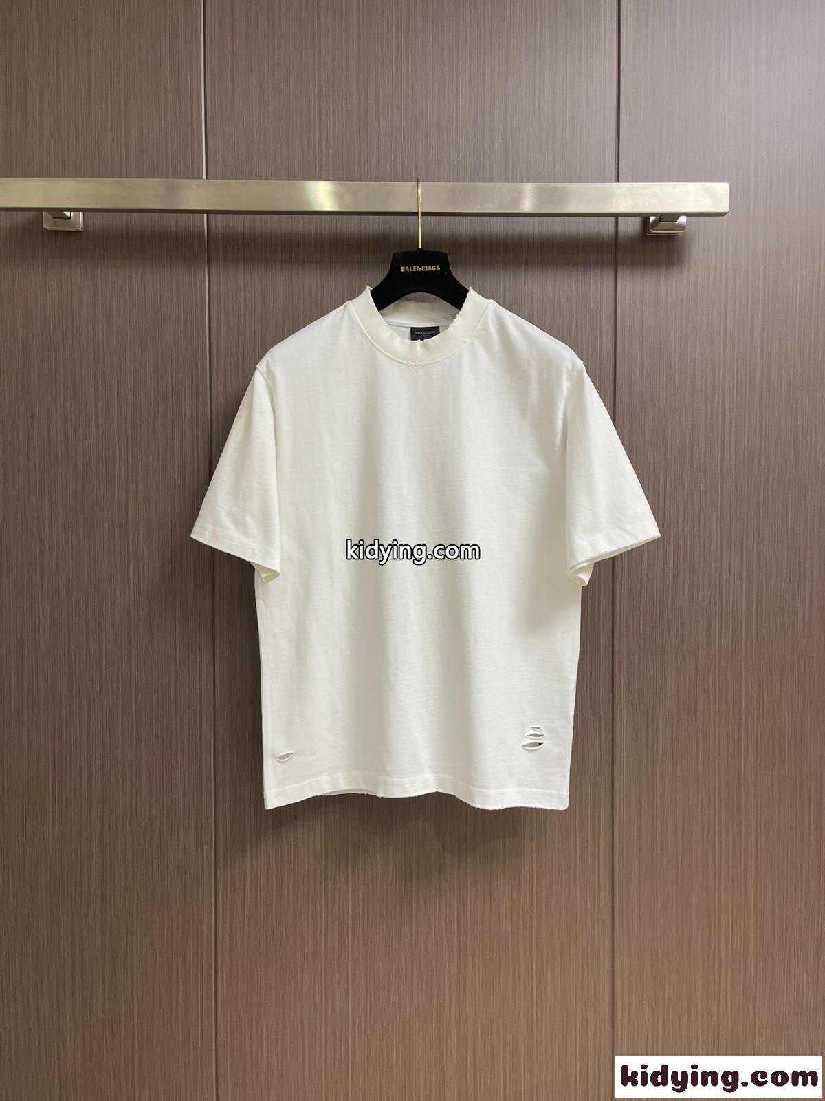 ユニセックス カジュアル ロゴ 半袖Tシャツ バレンシアガ Tシャツ コピー-1