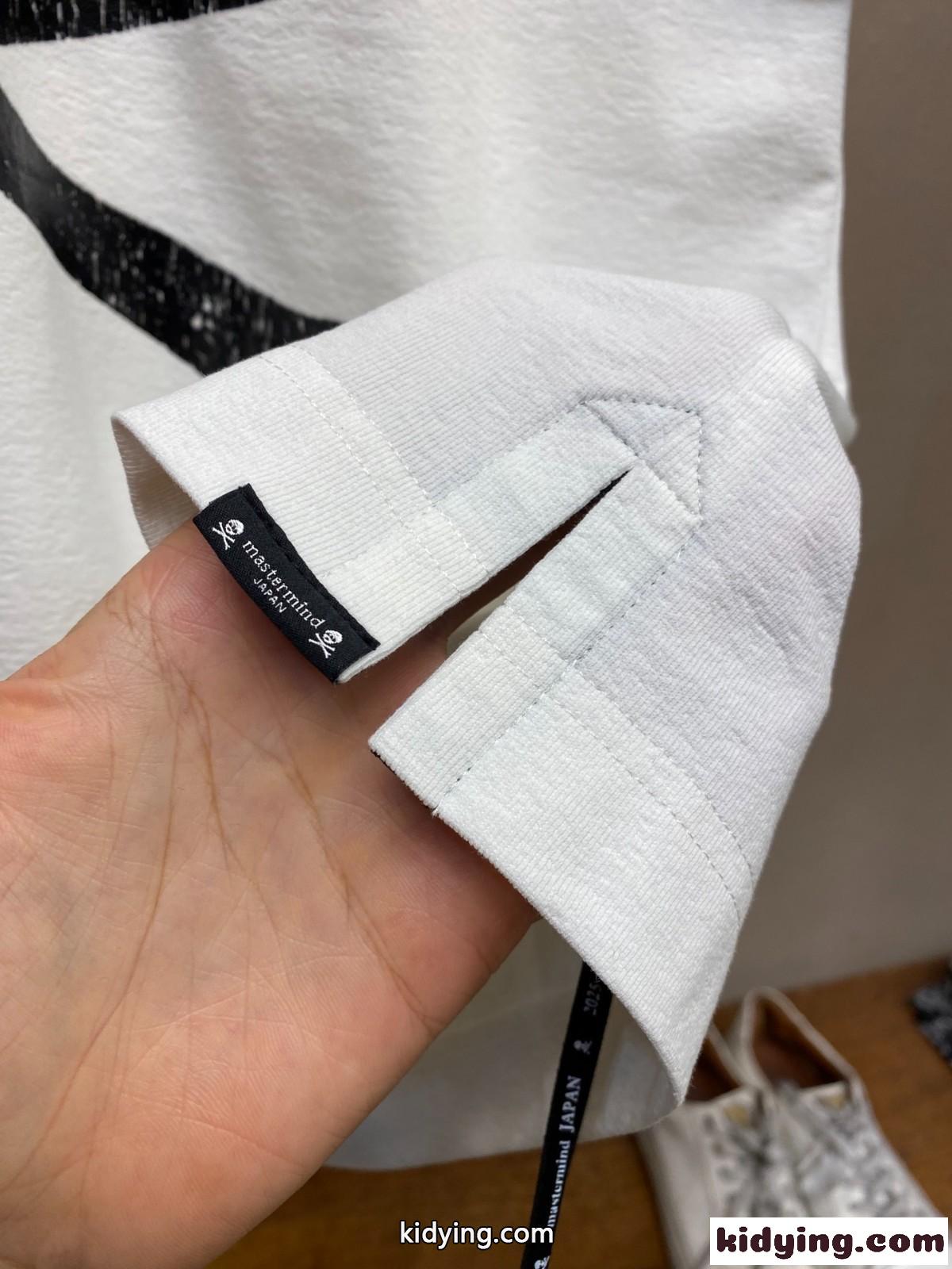 ユニセックス オーバーサイズ 半袖Tシャツ マスターマインド・ジャパン Tシャツ コピー ホワイト-4