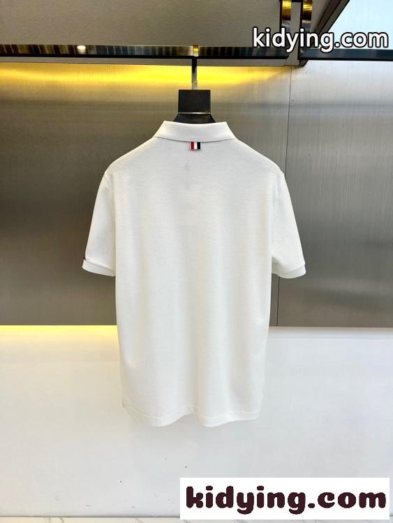 洗練された カジュアル ポロシャツモンクレール 半袖Tシャツ コピー コットンピケ ホワイト-4