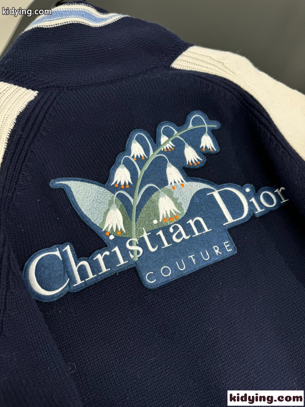 Christian Dior Couture Lily of the Valley カレッジカーディガン クリスチャン・ディオール コピー ユニセックス-5