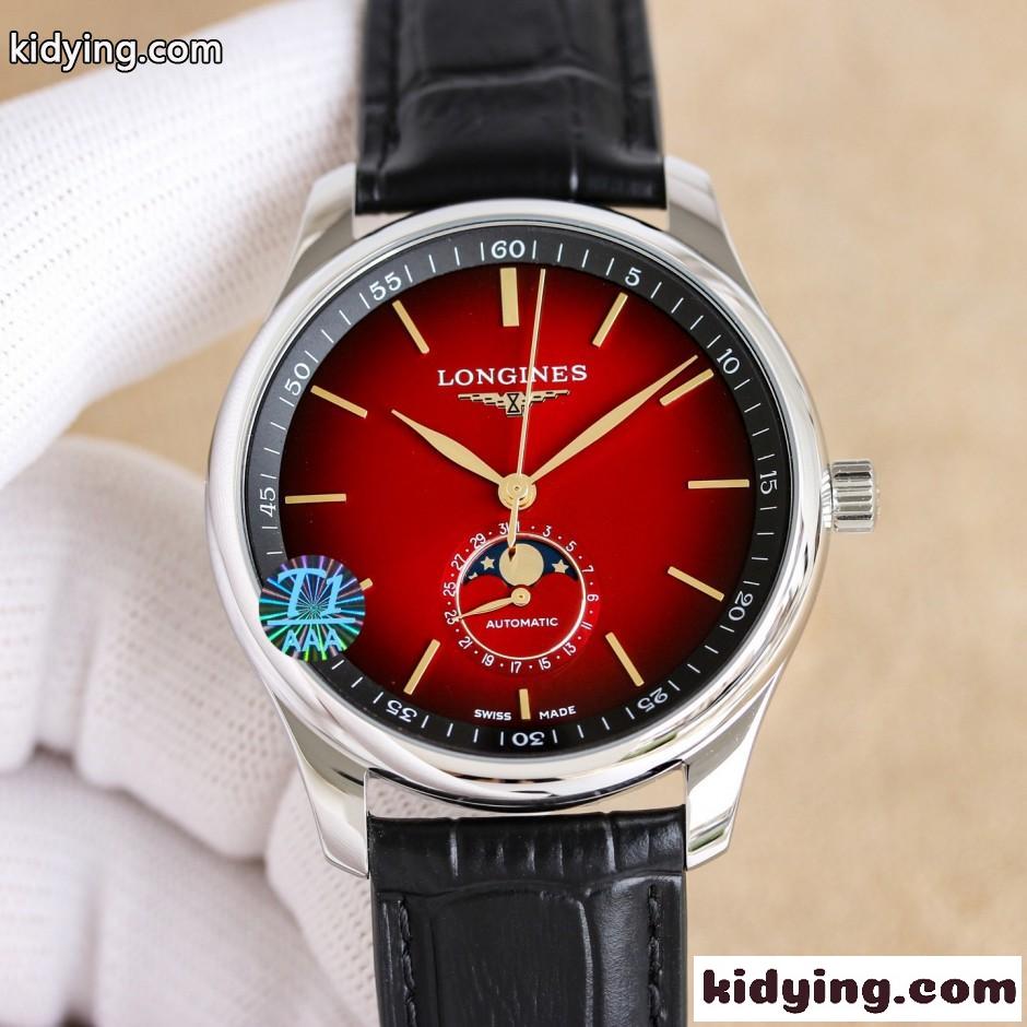 ロンジン 時計 偽物 人気 エレガント ムーンフェイズ 日付表示 40mm-2