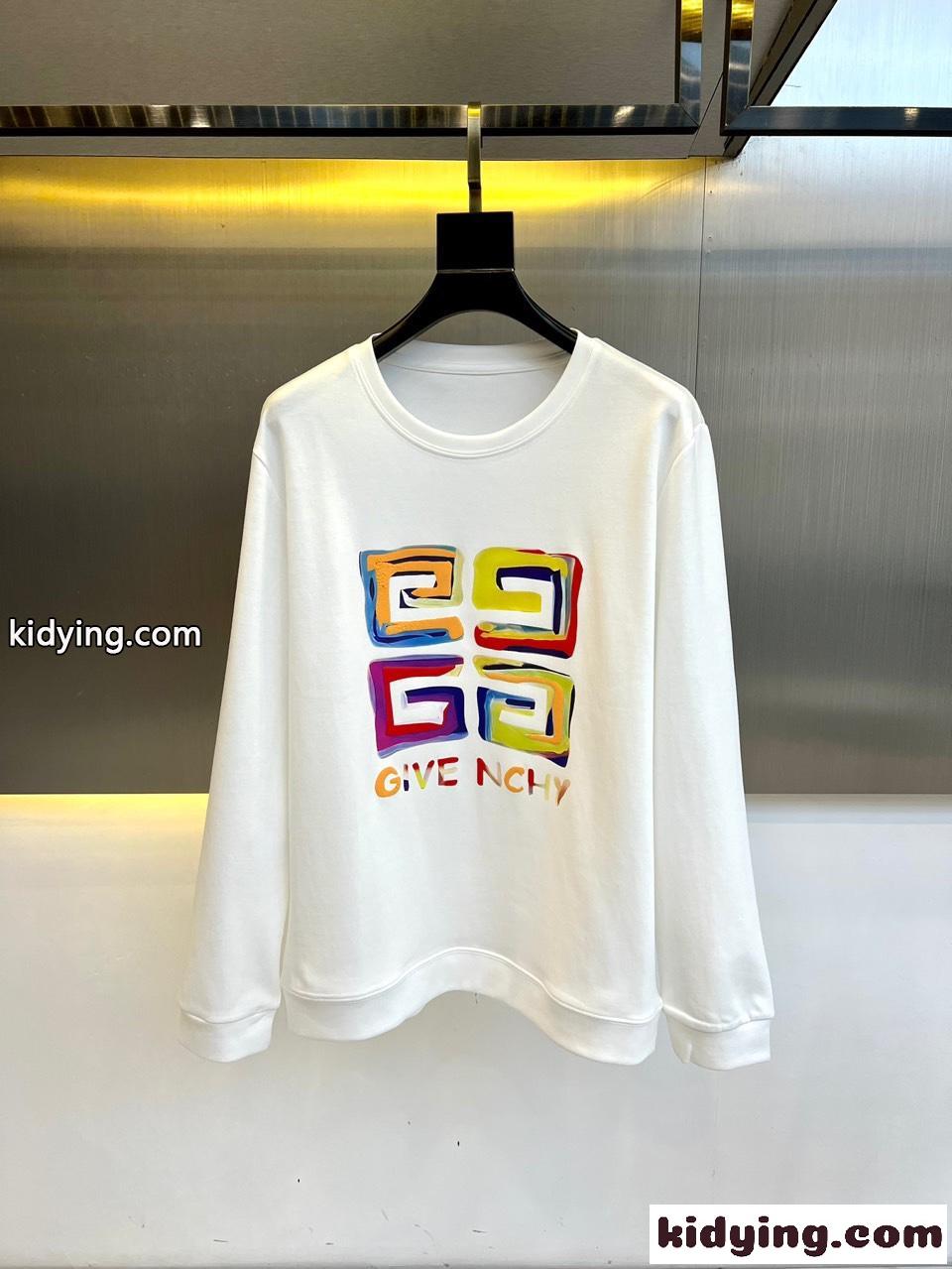 ロゴプリント コットン スウェットシャツ ジバンシィ Tシャツ コピー ホワイト-1