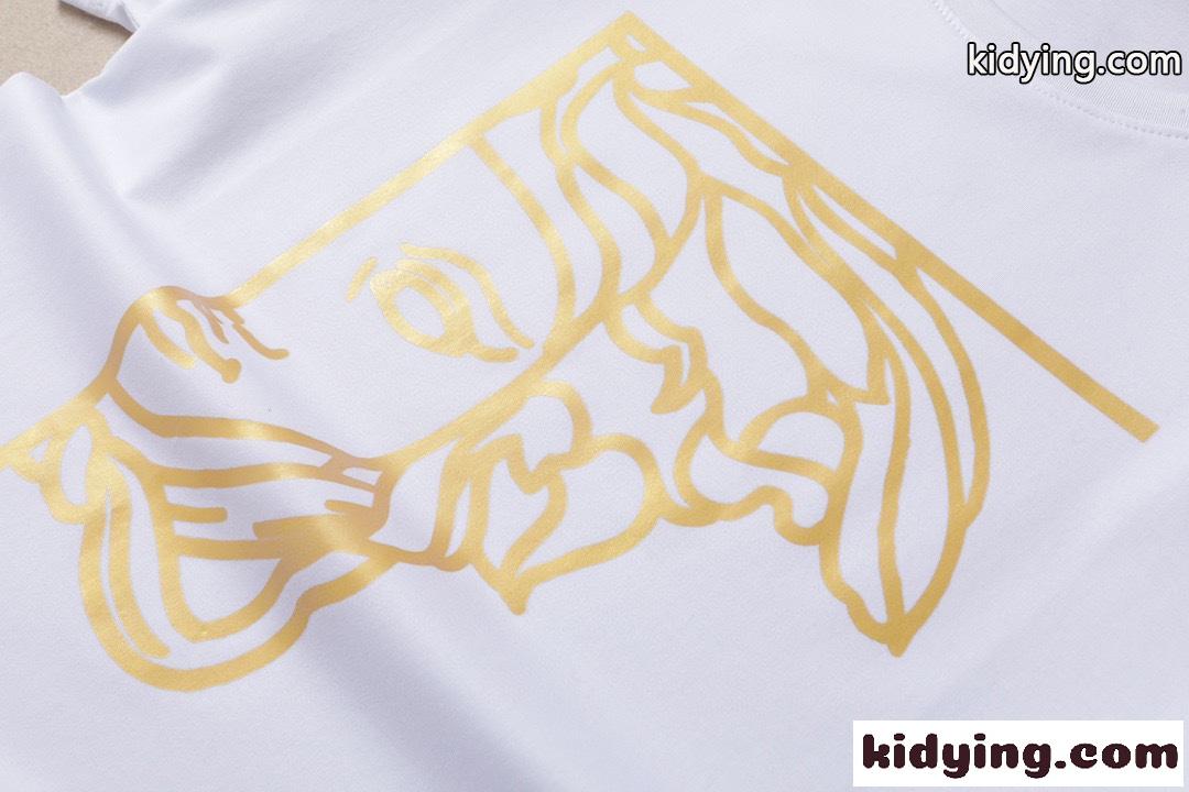 春夏 定番 トップス クルーネック おしゃれ プリント ヴェルサーチェ 半袖Tシャツ コピー 着心地いい-4
