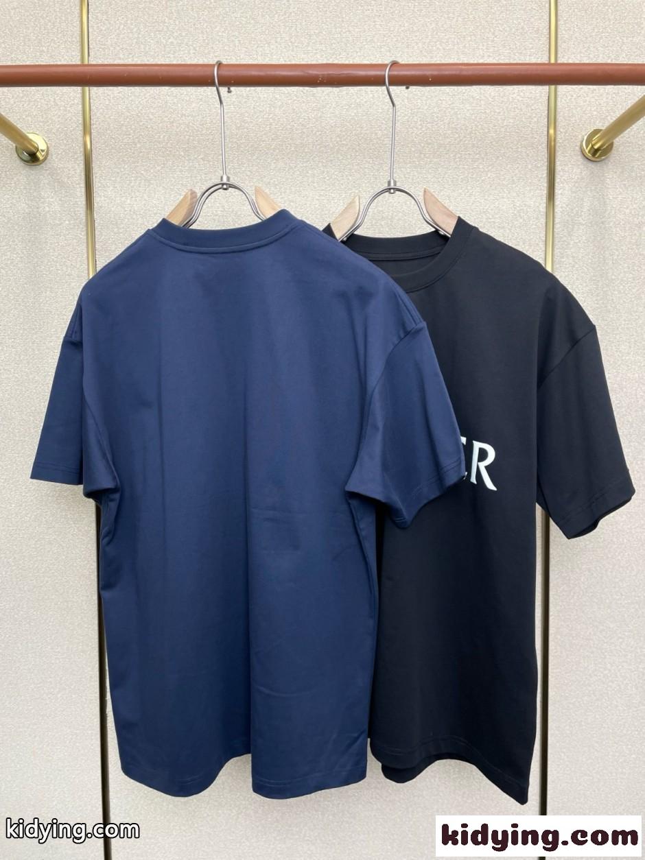 カジュアル ロゴ プリント 半袖Tシャツ モンクレール Tシャツ 偽物 クルーネック-0