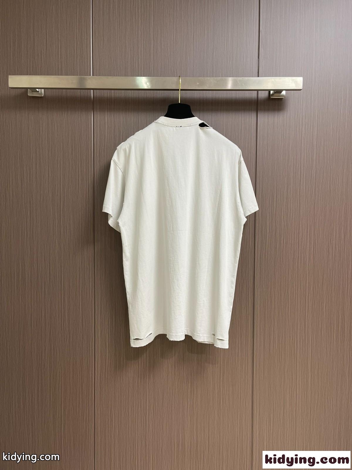 大人気 Optical オーバーサイズTシャツ バレンシアガ Tシャツ コピー ホワイト-1