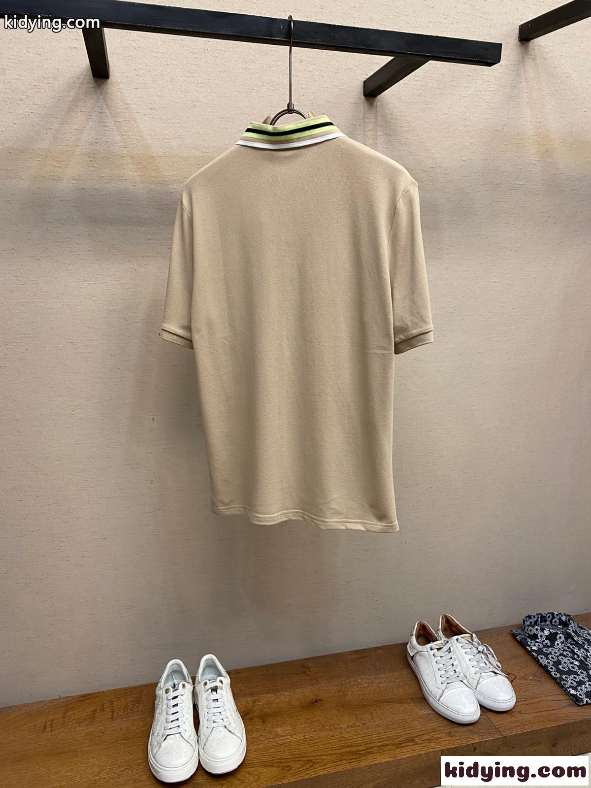 カジュアル グッチ 半袖Tシャツ コピー コットンピケ ポロシャツ-1