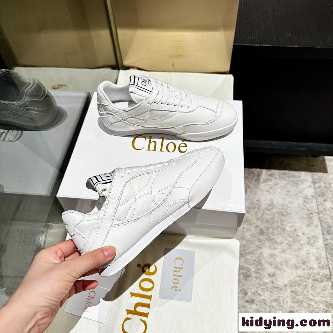 CHLOÉ KICK スニーカー クロエ スニーカー スーパーコピー レザー-0