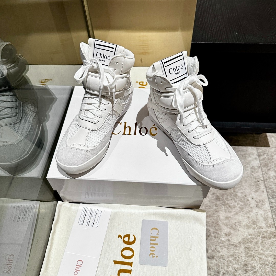 クロエ スニーカー スーパーコピー CHLOÉ KICK ハイトップ スニーカー-1