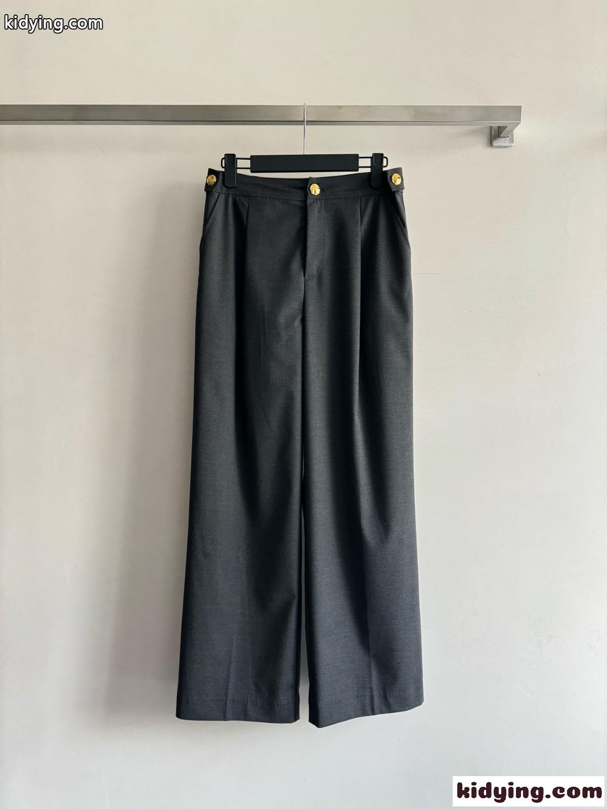 上品 フェミニン セリーヌ パンツ コピー ストレット スラックス-0