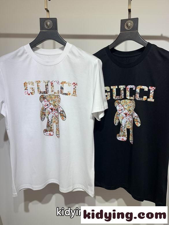 おしゃれ プリント 春夏 定番 人気 グッチ 半袖Tシャツ コピー ゆったり 着心地いい クルーネック-0