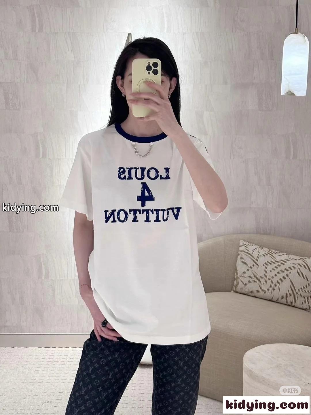 人気 カジュアル Louis 4 Vuitton Tシャツ ルイ・ヴィトン 半袖Tシャツ コピー コットン-4