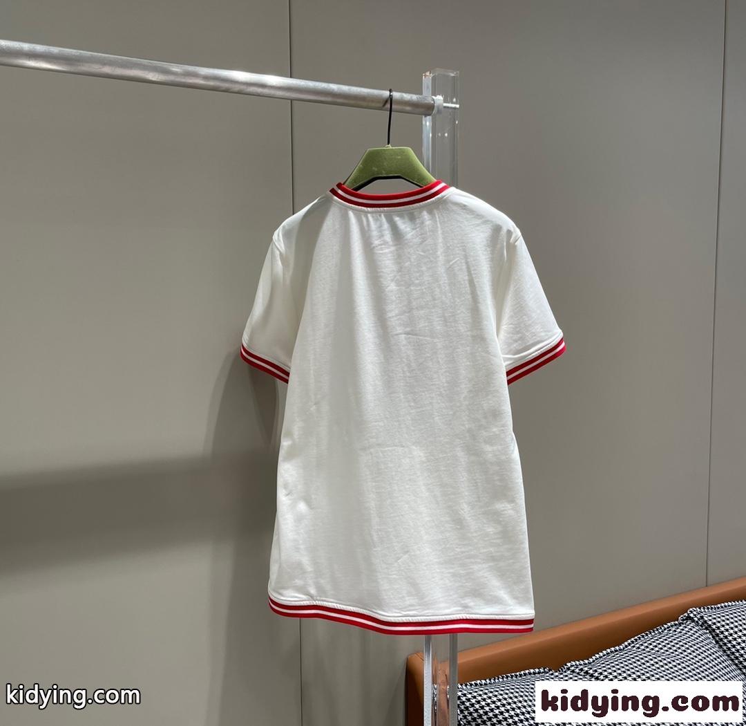 adidas x Gucci コットン 半袖Tシャツ グッチ Tシャツ コピー クルーネック-1