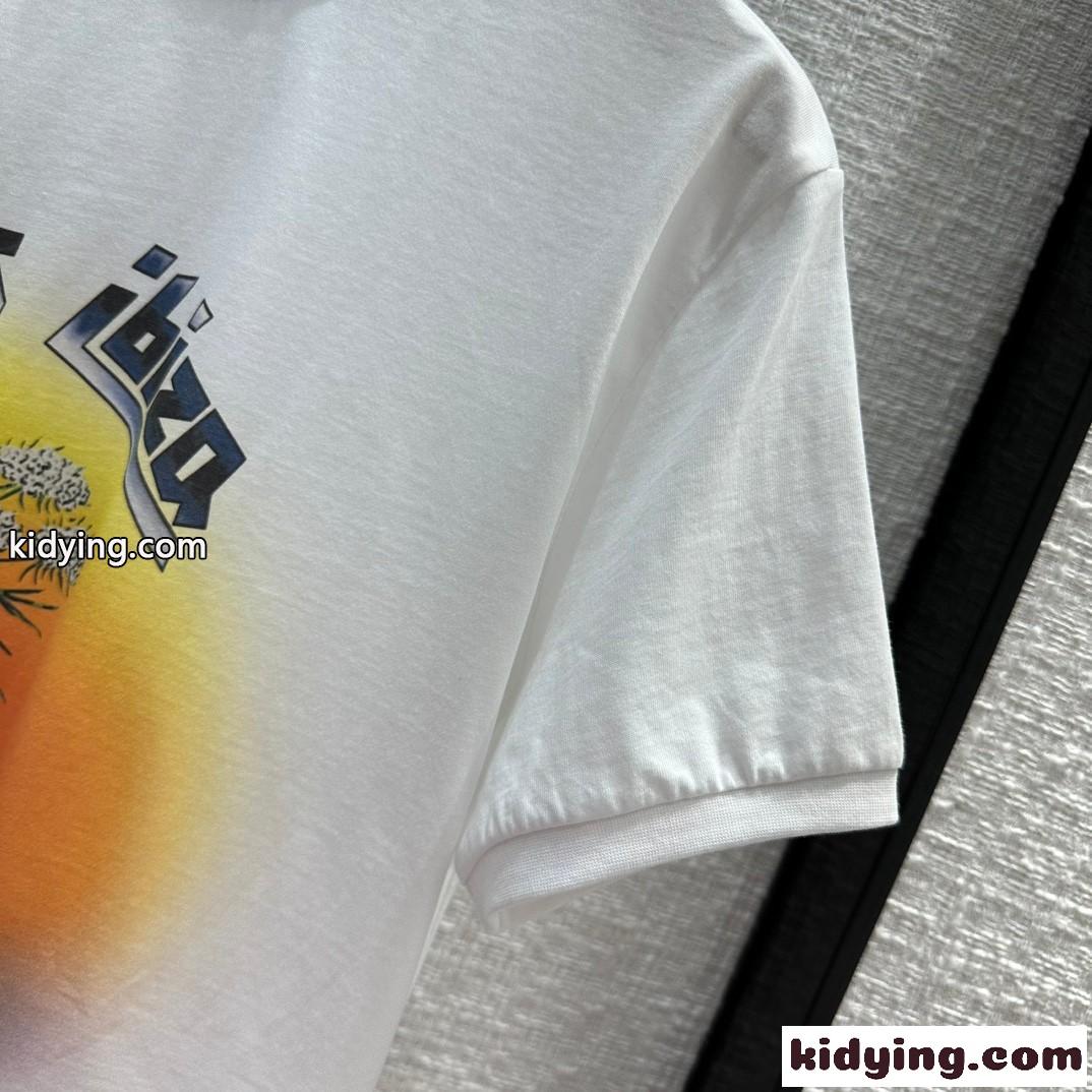 人気 フェンネル Tシャツ コットン ロエベ Tシャツ コピー レディース-0