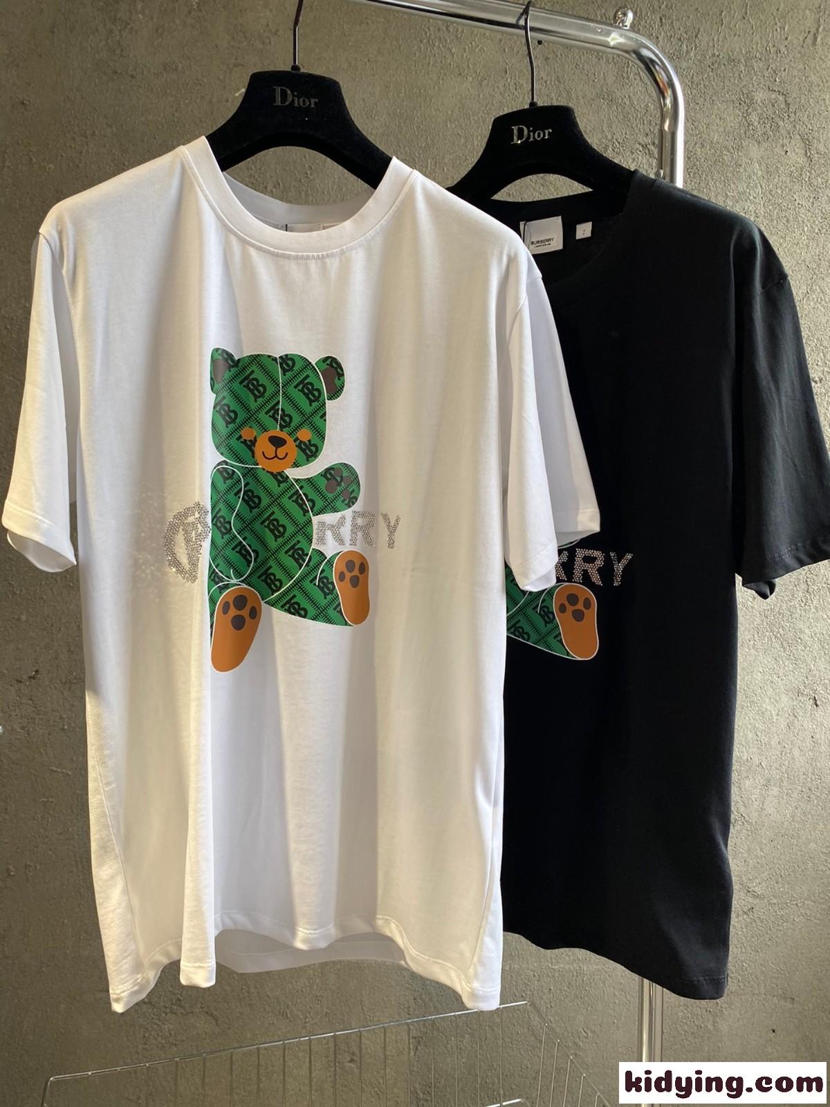 可愛い おしゃれ ロゴ ゆったり 着痩せ プリント バーバリー 半袖Tシャツ コピー レディース メンズ カジュアル-1