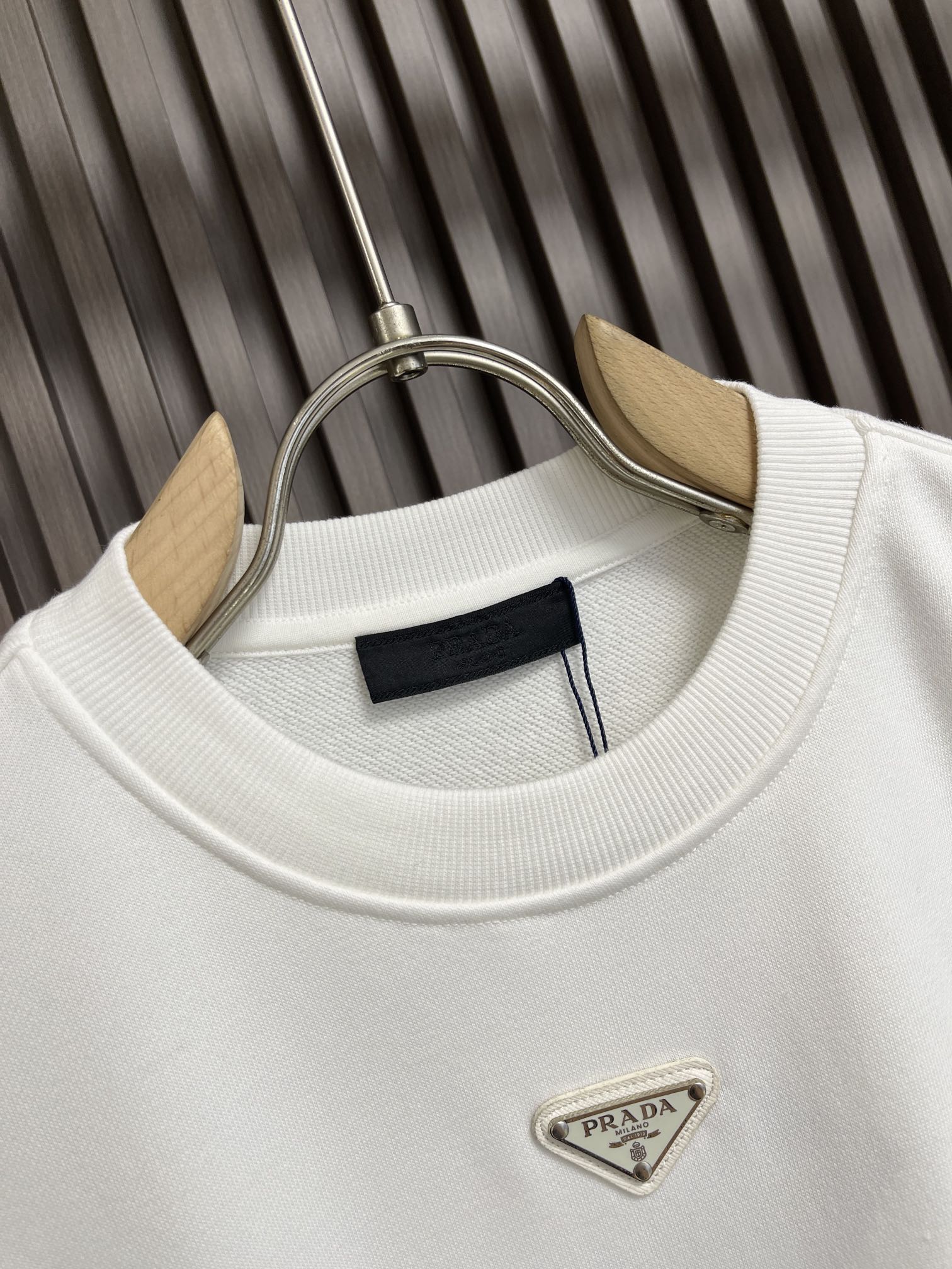 定番 カジュアル コットン スウェットシャツ プラダ Tシャツ コピー ホワイト-2