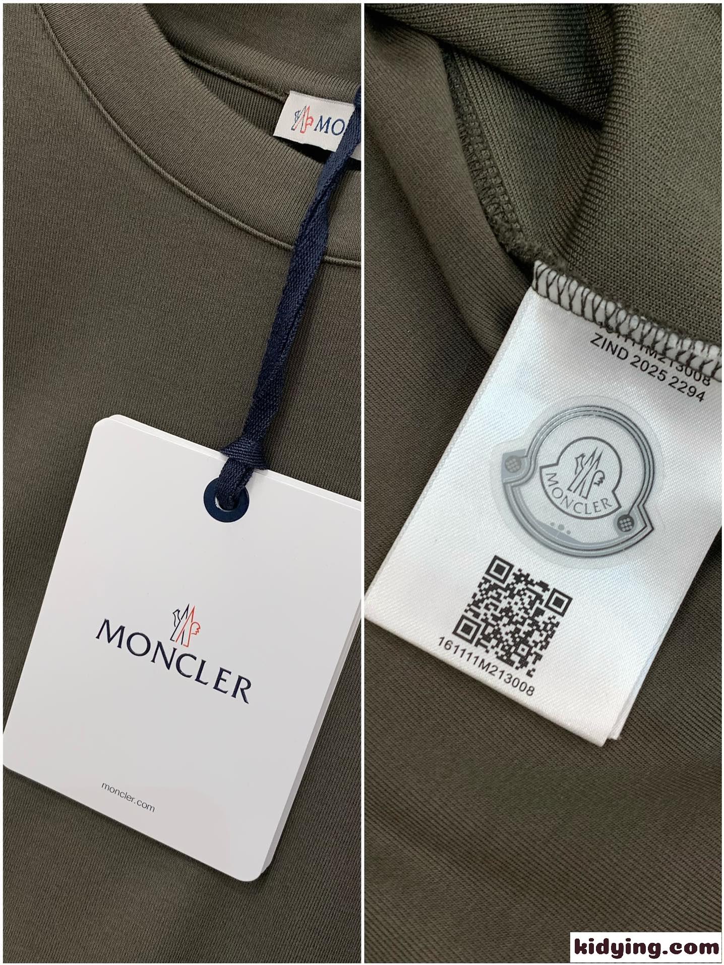 シンプル 定番 クルーネック 長袖Tシャツ モンクレール Tシャツ 偽物-4