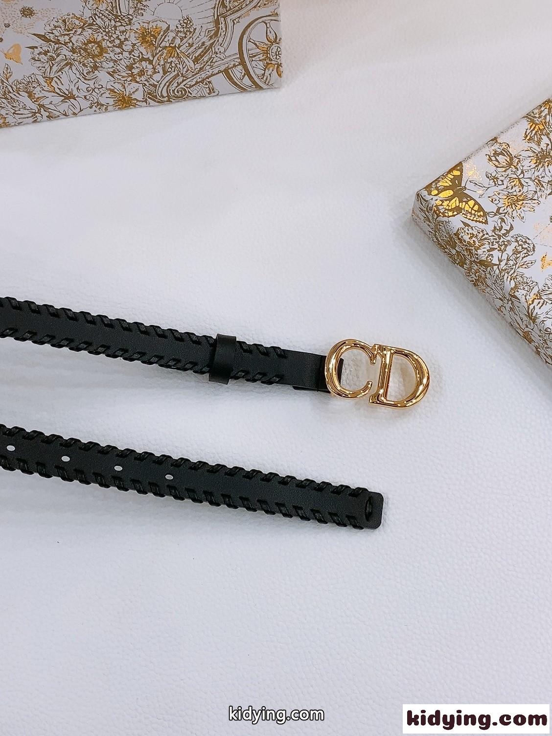 お洒落 20mm 合わせやすい Saddle ベルト クリスチャン・ディオール コピー ブラック-2