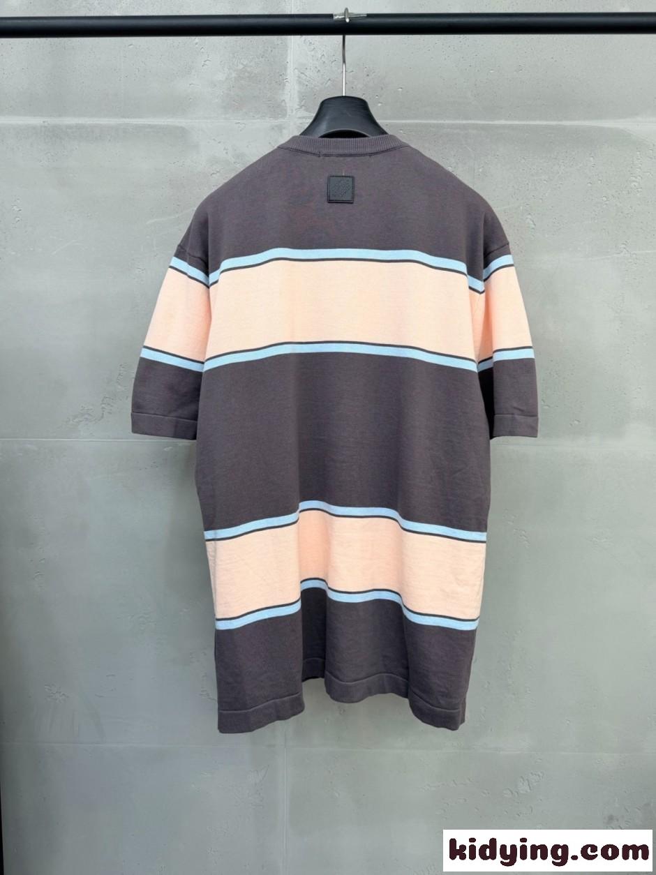 ストライプ ショートスリーブ Tシャツ ルイ・ヴィトン Tシャツ コピー-3
