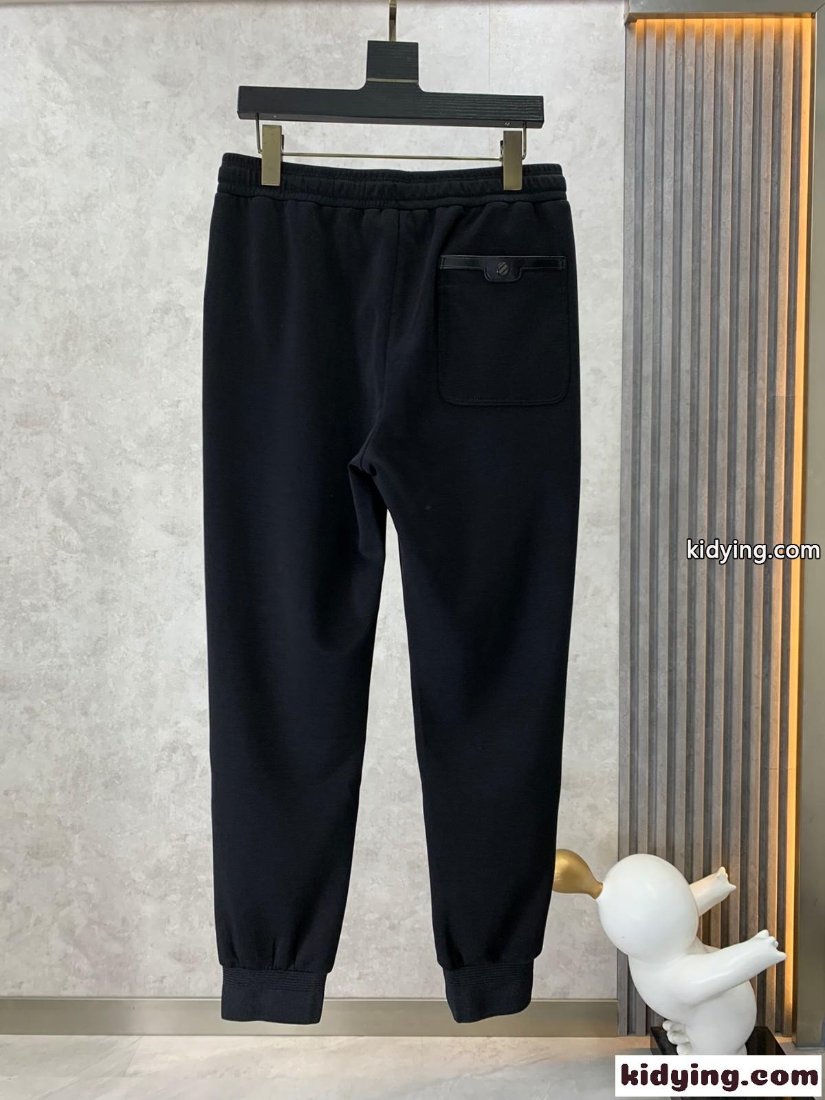シンプル 合わせやすい ウエストゴム メンズ カジュアルパンツ エルメネジルド・ゼニア パンツ コピー-1