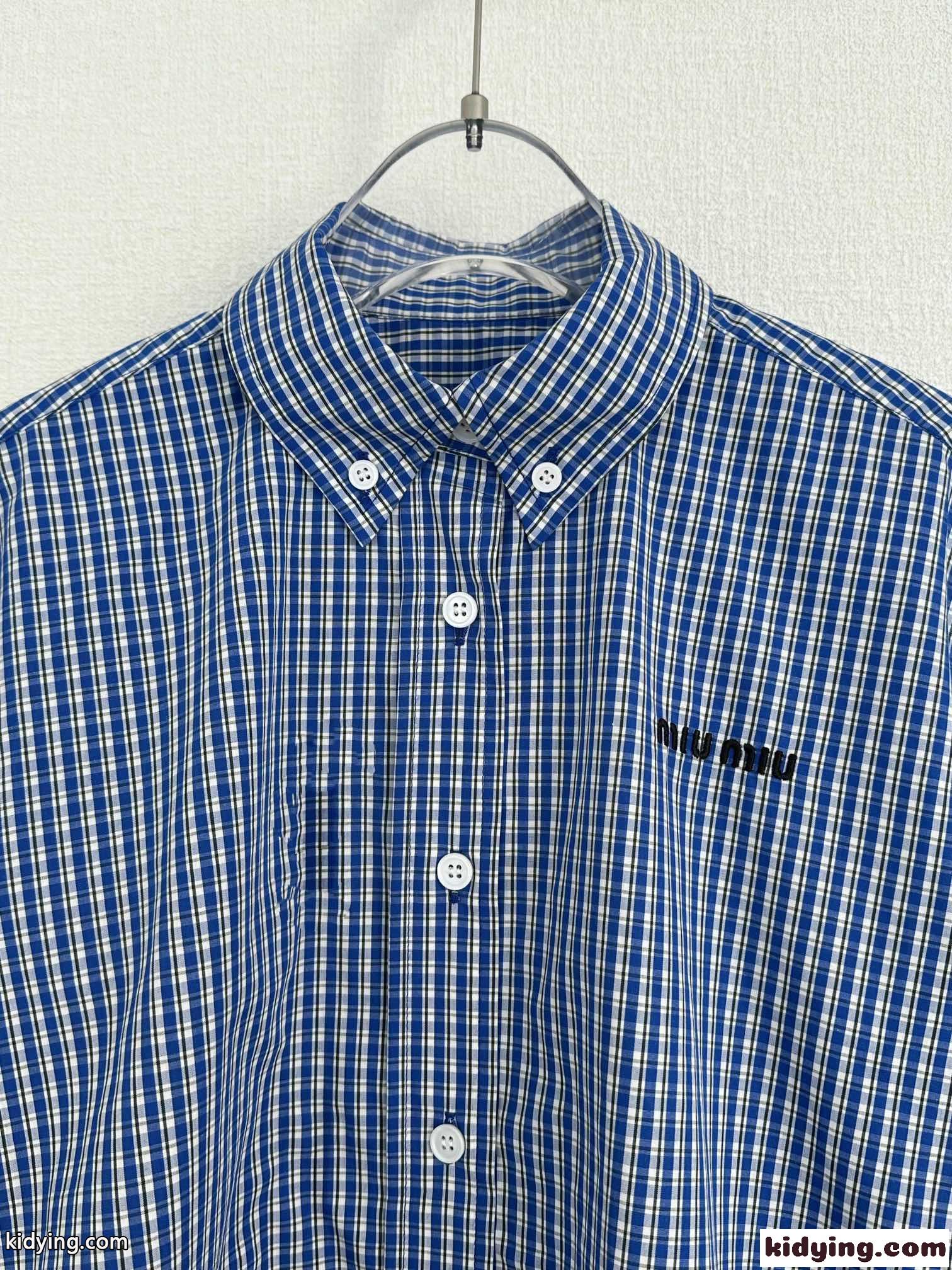 定番 カジュアル チェック柄シャツ ミュウミュウ シャツ コピー レディース-4