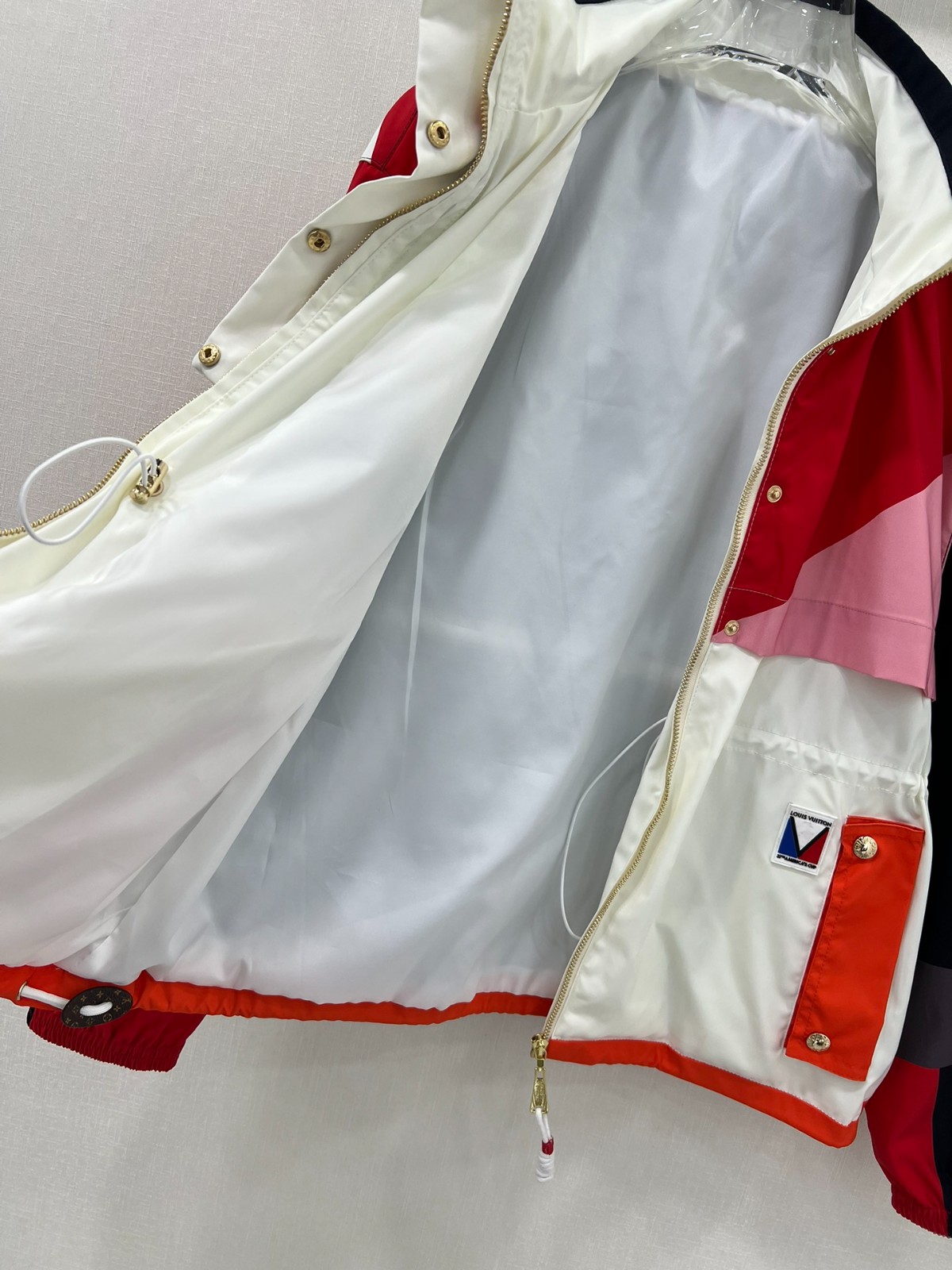 LV x ACジオメトリックプリントパーカ ルイヴィトン ジャケット コピー お洒落-3