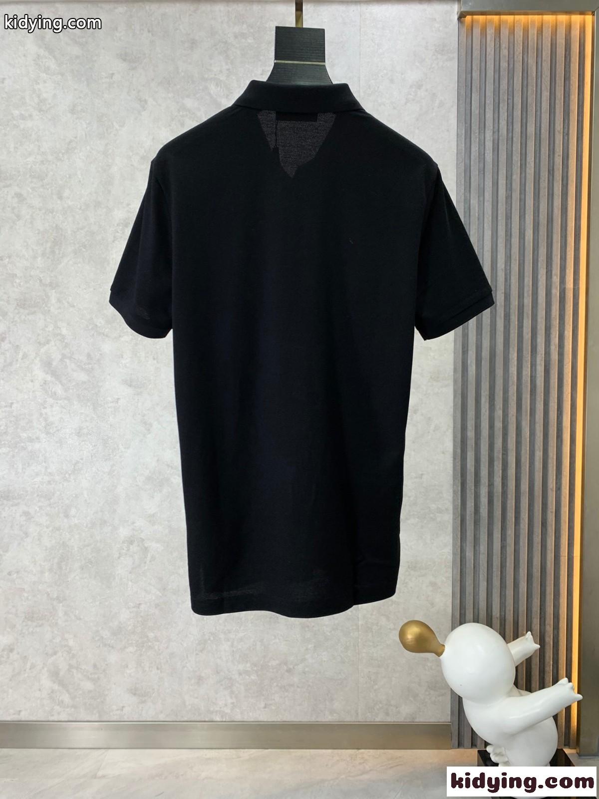 洗練された カジュアル ロゴ プラダ Tシャツ コピー 半袖 コットンピケ ポロシャツ-2