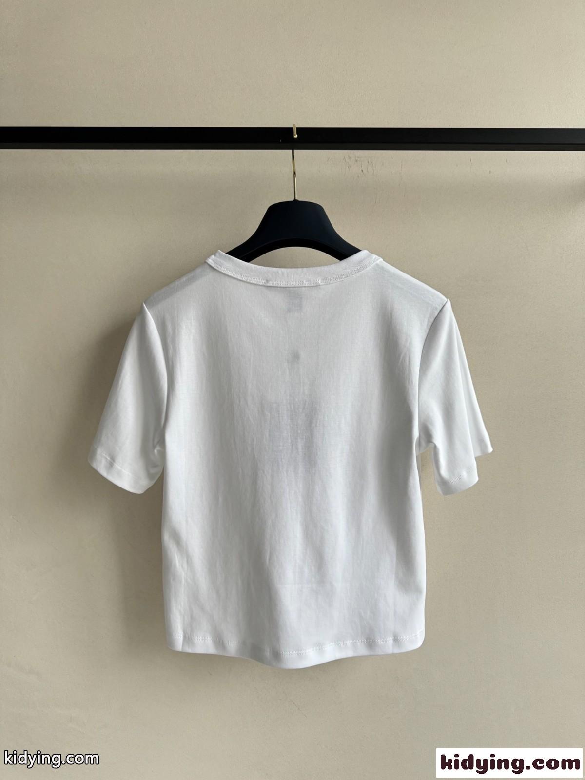 LVスタンプ クロップトップ ルイ・ヴィトン Tシャツ コピーレディース トップス-0