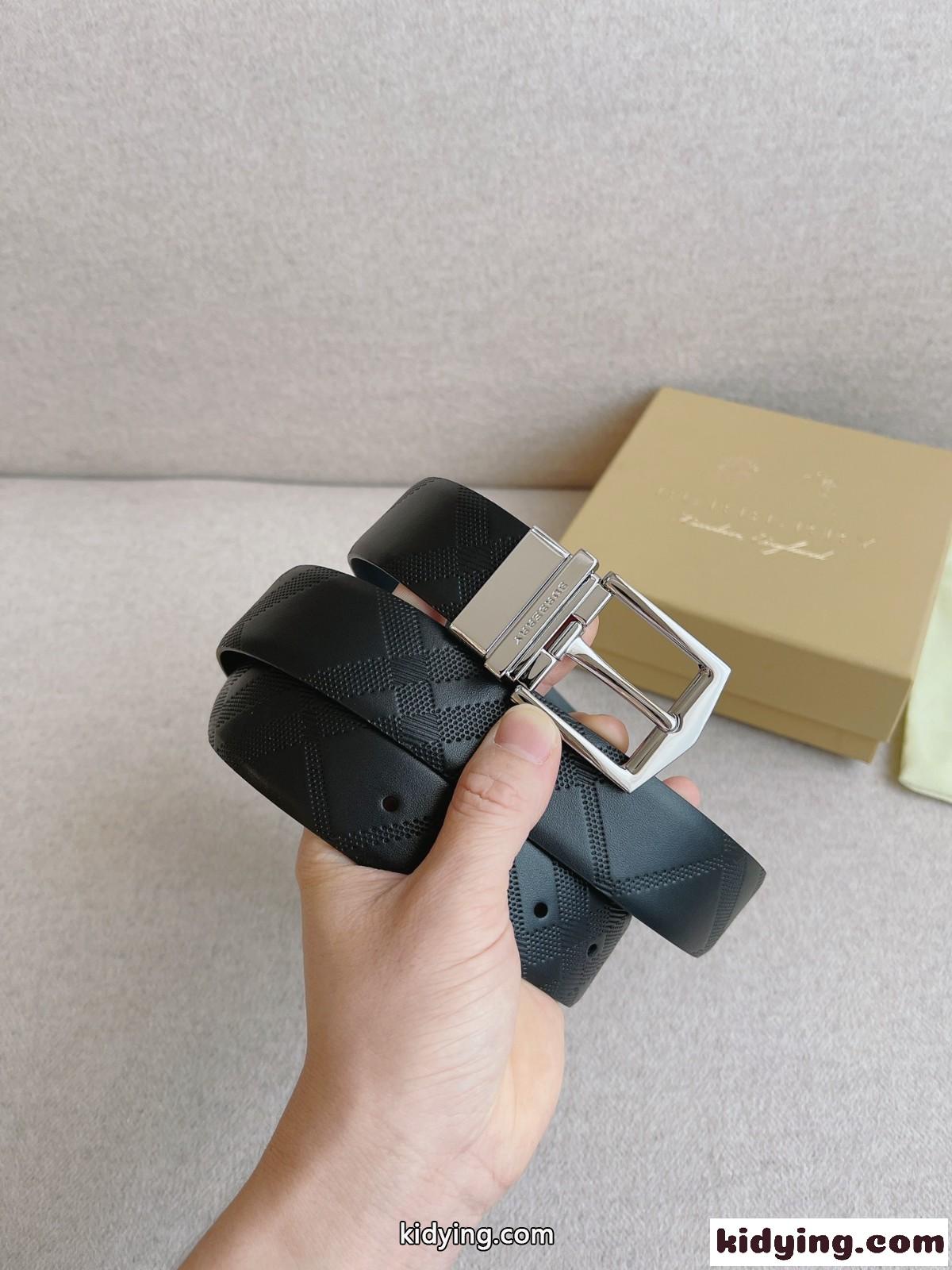 上品 合わせやすい バーバリー ベルト コピー レザーベルト-0