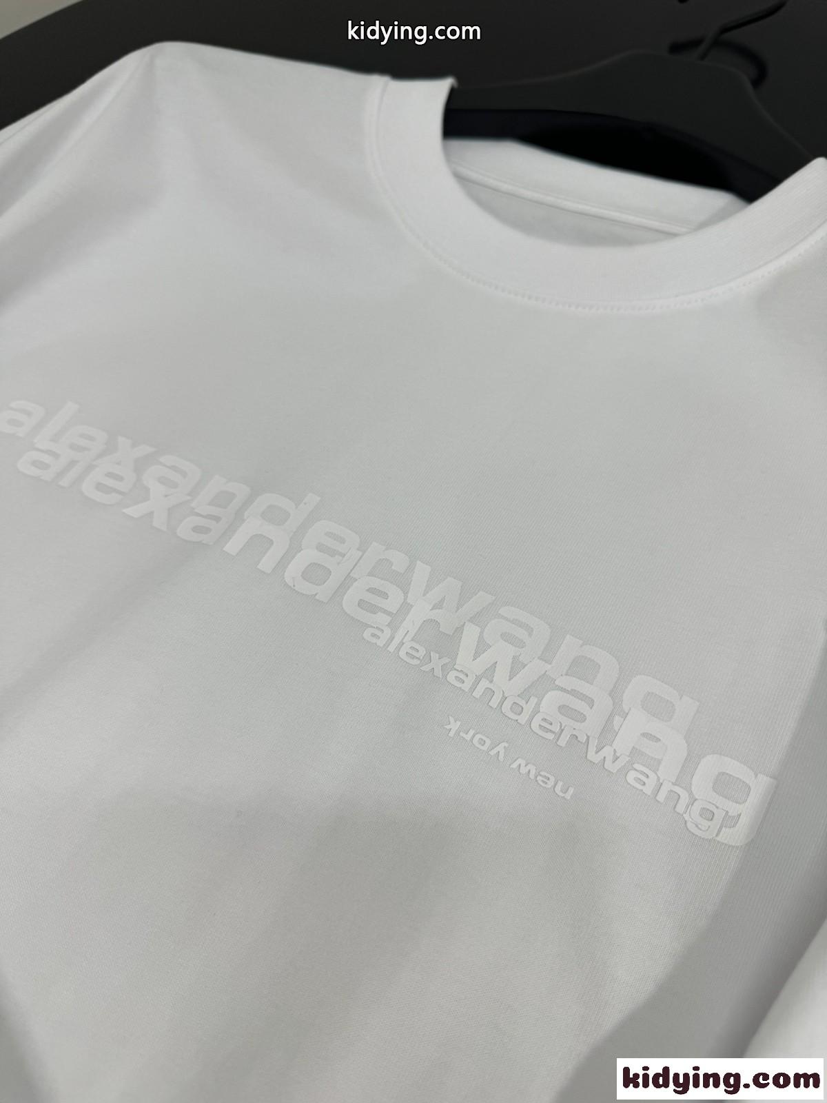 オーバーサイズ 半袖Tシャツ アレキサンダーワング Tシャツ コピー コットン ホワイト-3