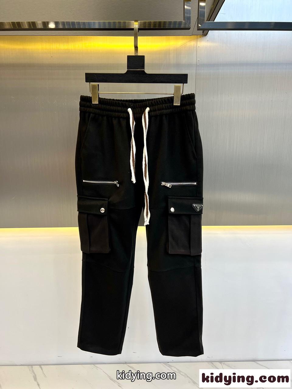 シンプル プラダ パンツ コピー メンズ カジュアル カーゴパンツ-0