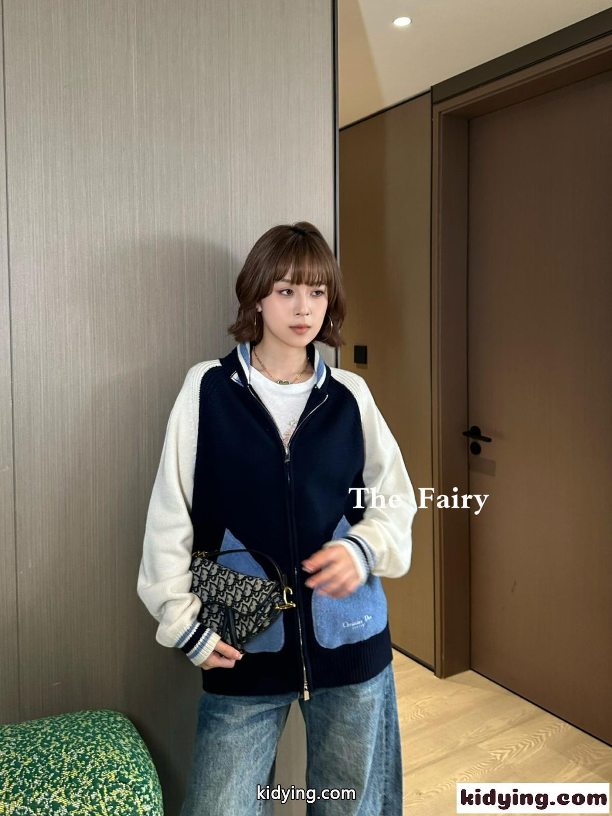 Christian Dior Couture Lily of the Valley カレッジカーディガン クリスチャン・ディオール コピー ユニセックス-4