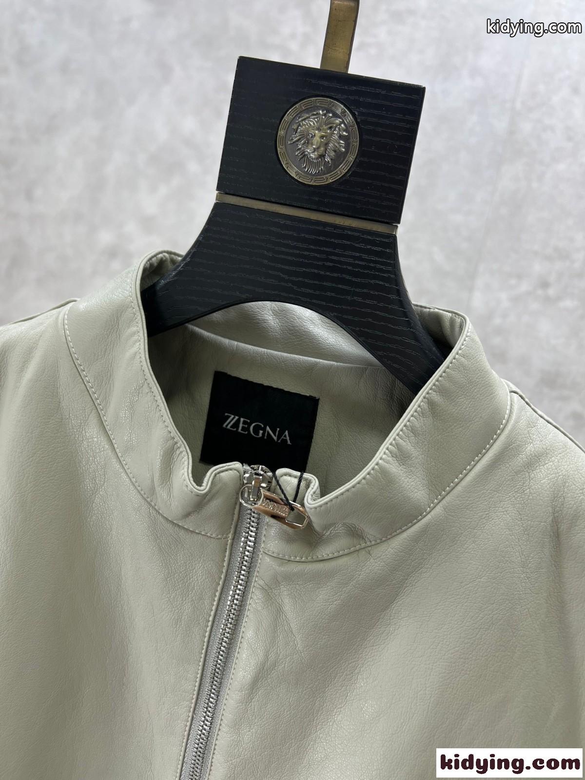 シンプル 上品 ビジネス レザーブルゾン エルメネジルド・ゼニア ジャケット コピー メンズ-2