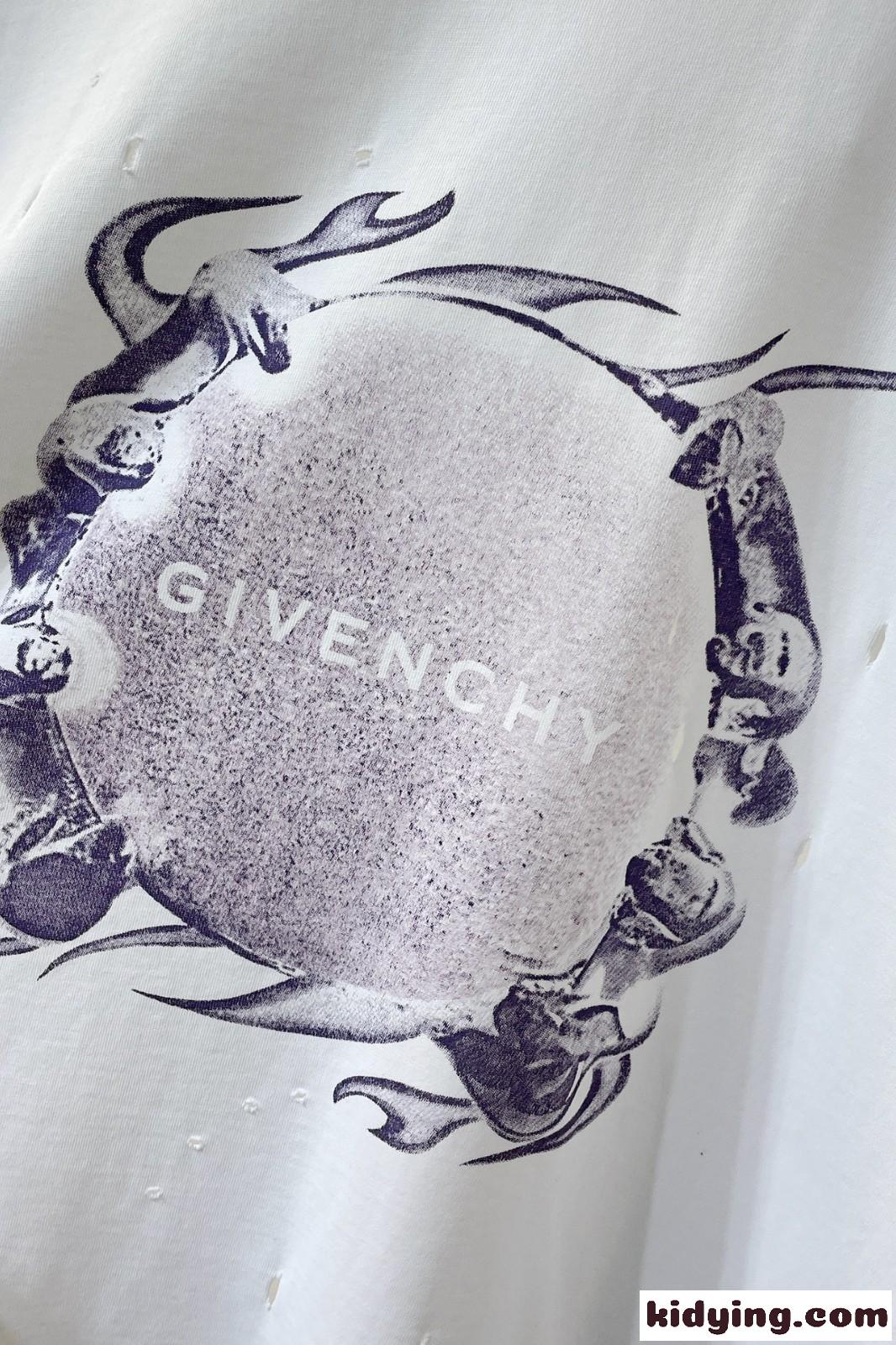 カジュアル リング プリント コットン 半袖Tシャツ ジバンシィ Tシャツ 偽物-2