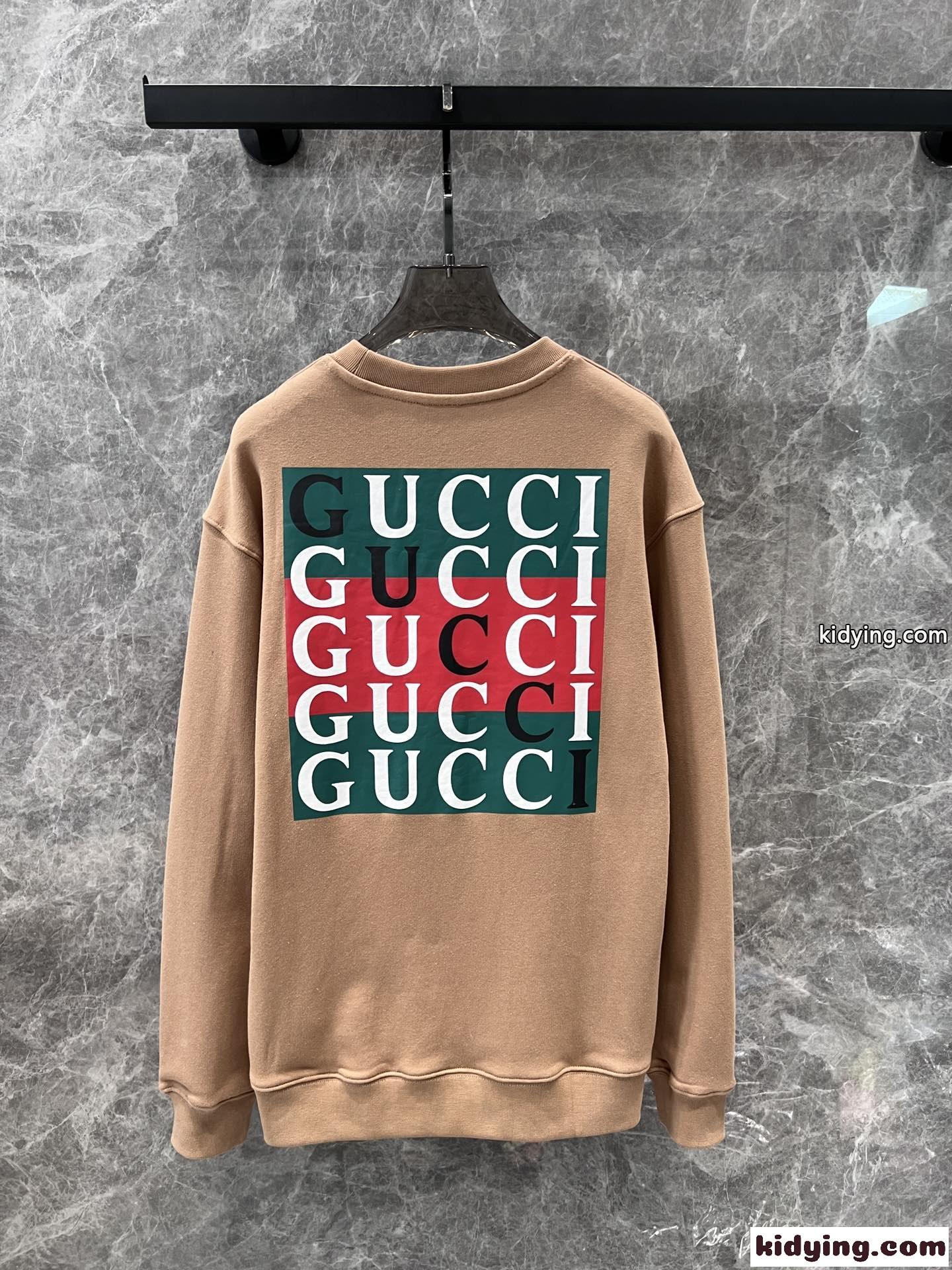 カジュアル ロゴプリント コットン スウェットシャツ グッチ Tシャツ コピー-1